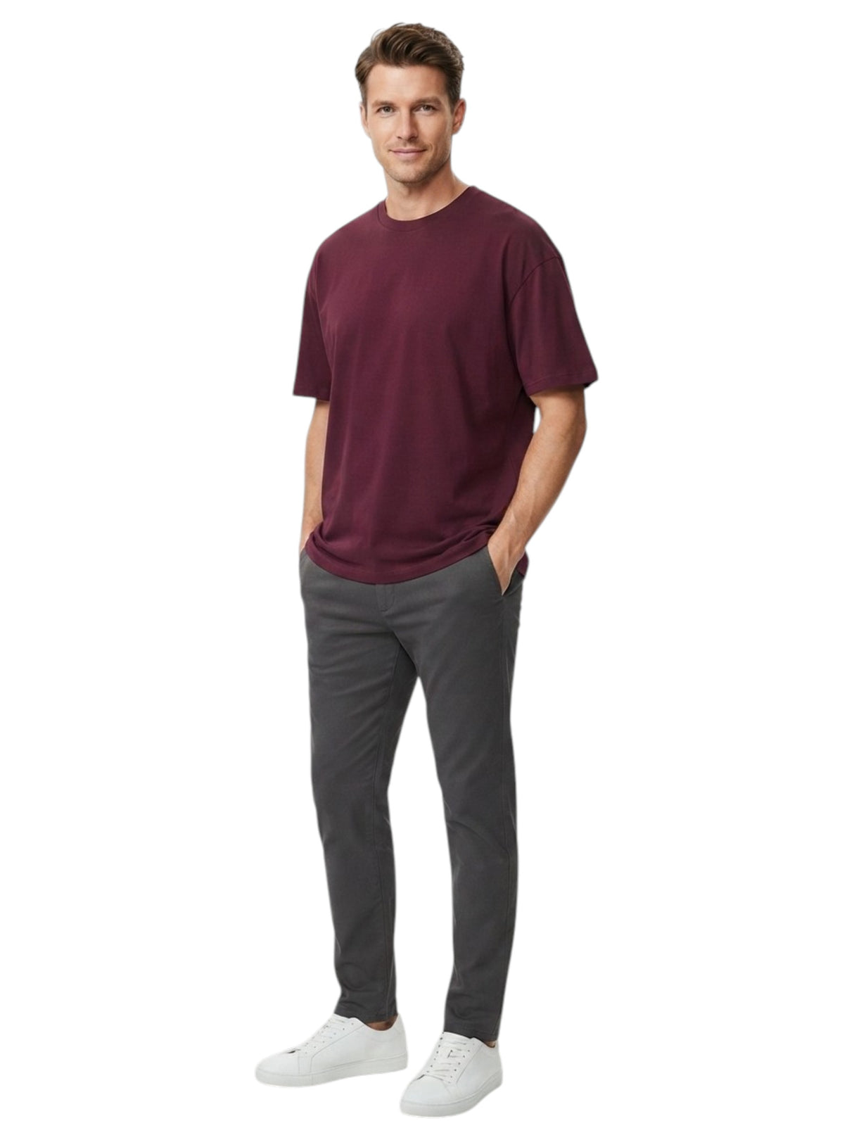 Image for Men's Plain Top,Burgandy