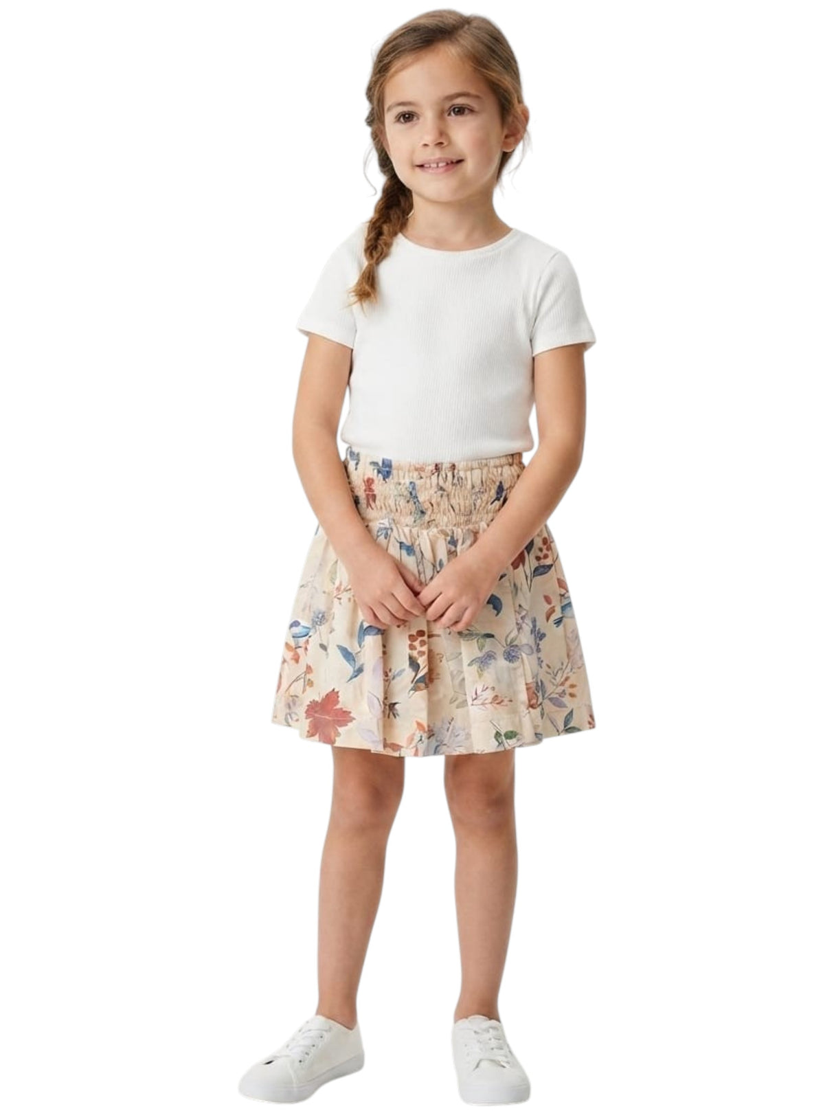 Image for Kids Girl's Printed Skirt,Beige