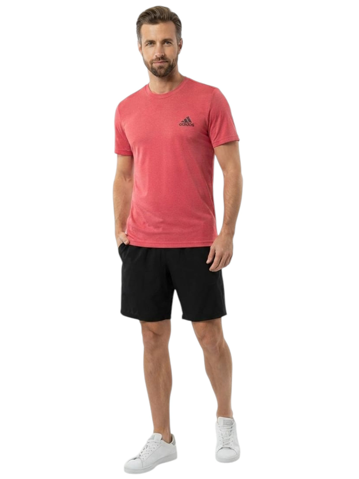 Image for Men's Brand Logo Printed Sport Top,Red