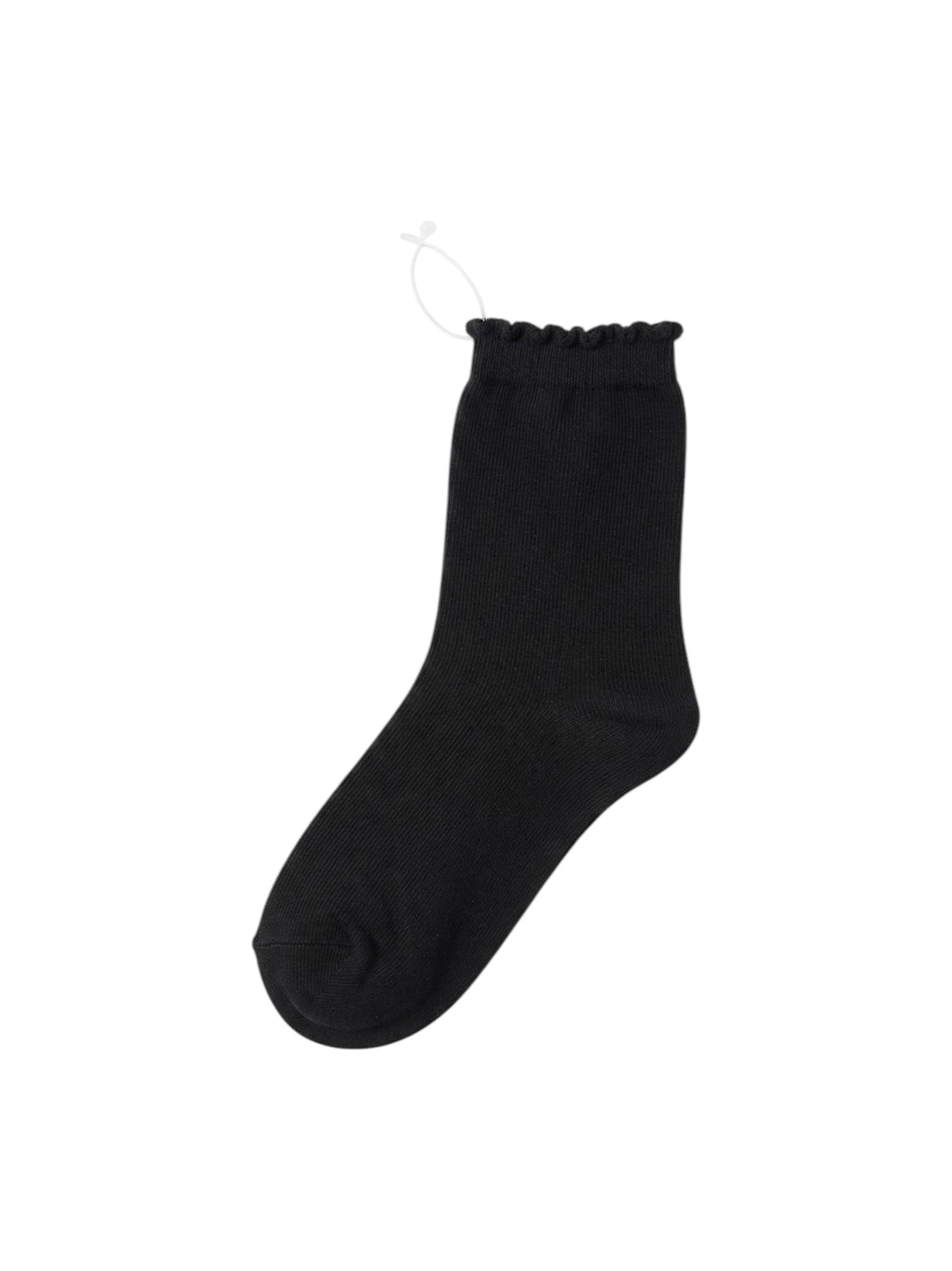 Image for Kids Girl's Plain Solid Socks,Black