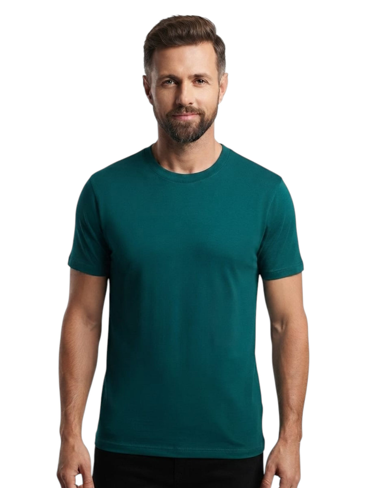Image for Men's Plain Solid Top,Green