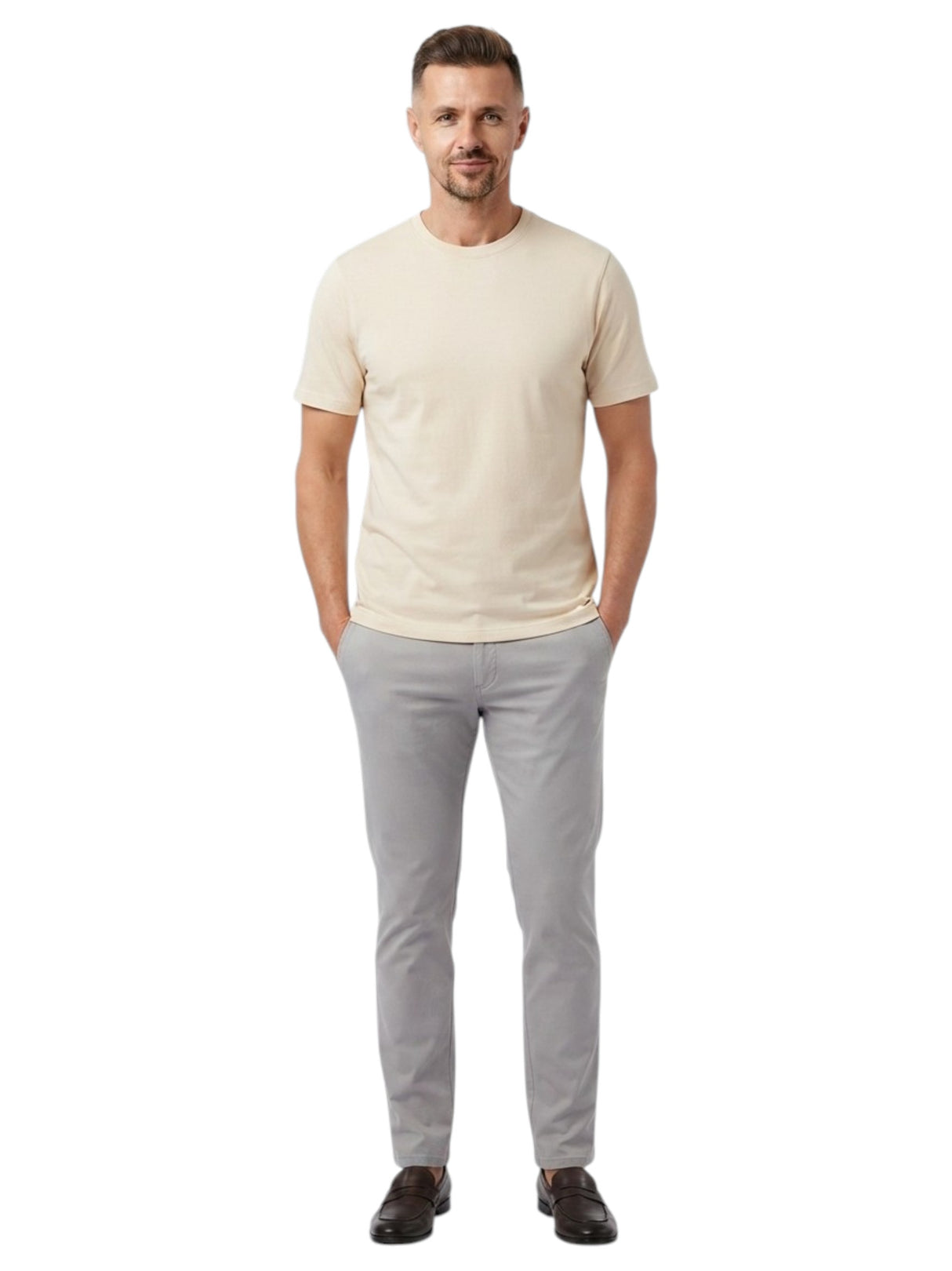Image for Men's Plain Top,Beige