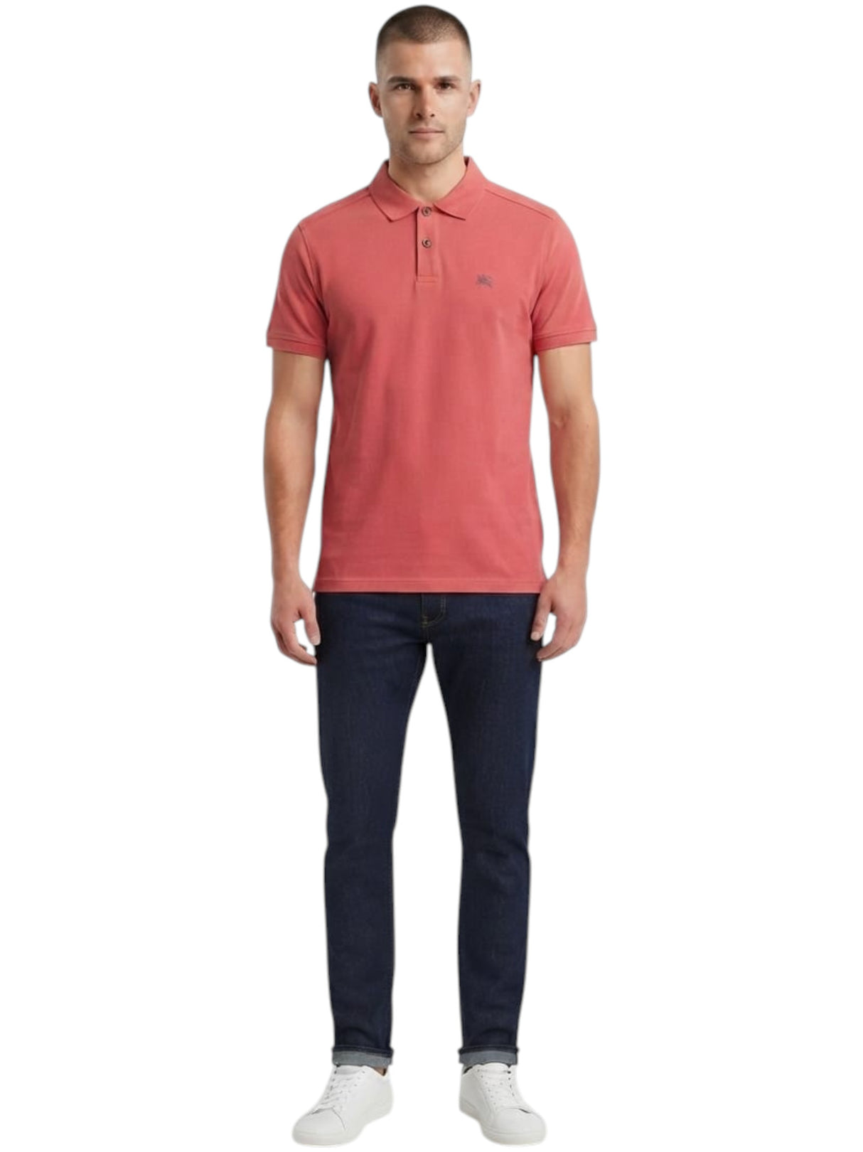 Image for Men's Plain Solid Top,Light Red
