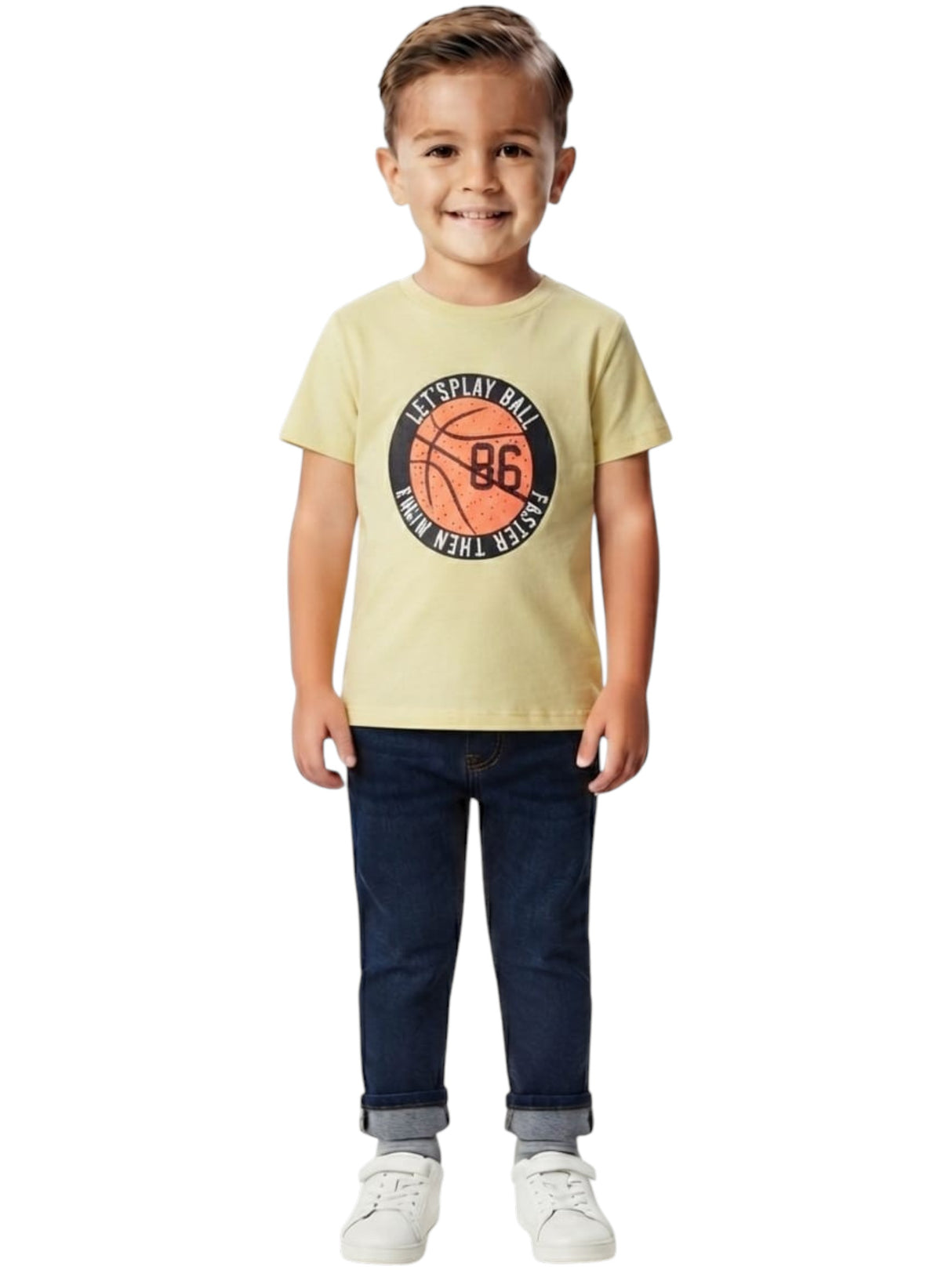Image for Kids Bpy's Printed Top,Yellow