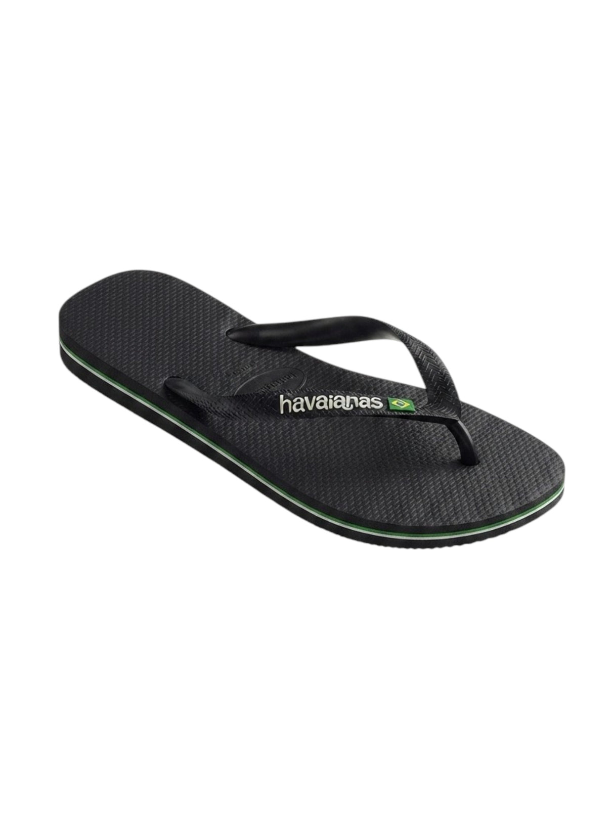 Image for Men's Logo Patched Slippers,Black