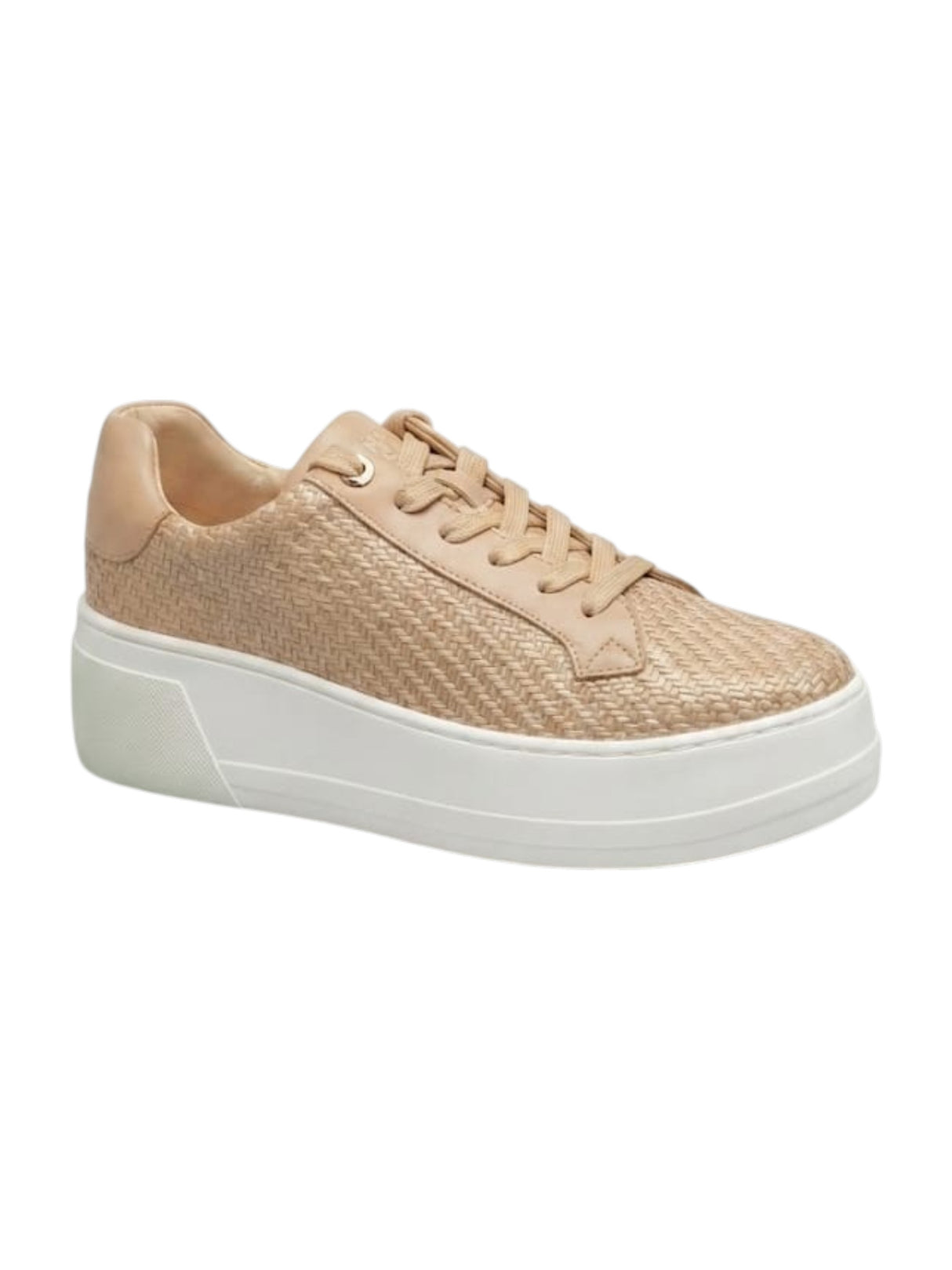 Image for Women's Plain Woven Raffia Shoes,Beige