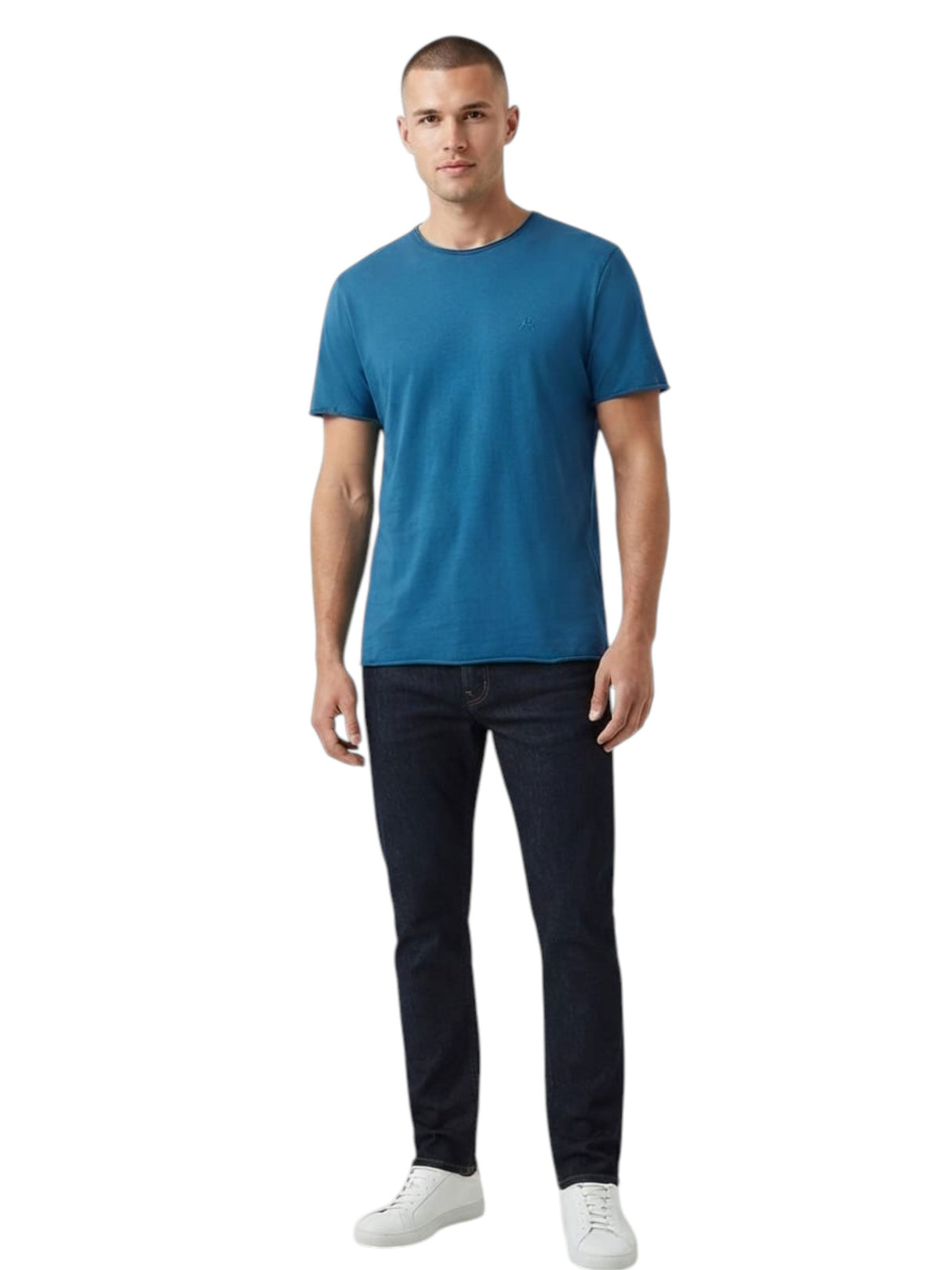 Image for Men's Plain Solid Top,Navy Blue