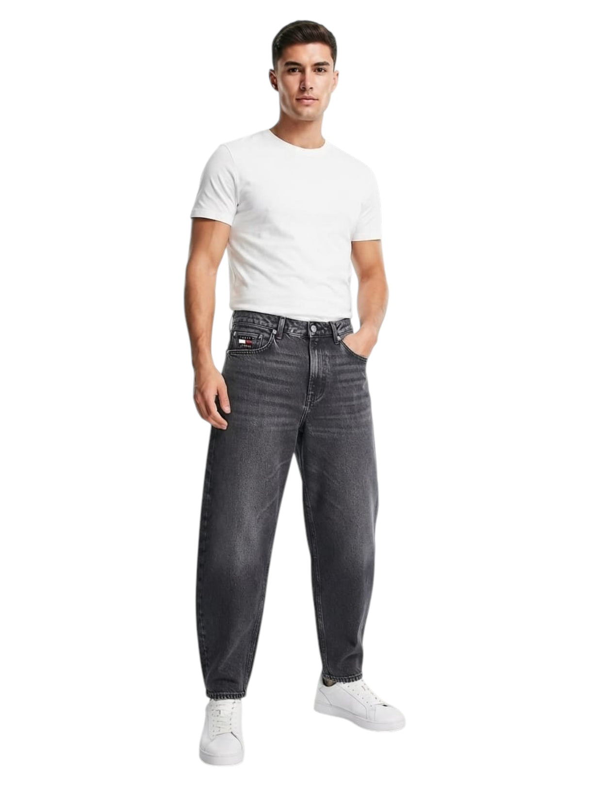 Image for Men's Plain Jeans,Black