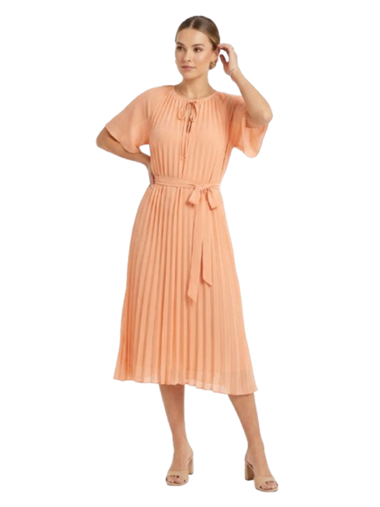 Image for Women's Plain Dress,Coral