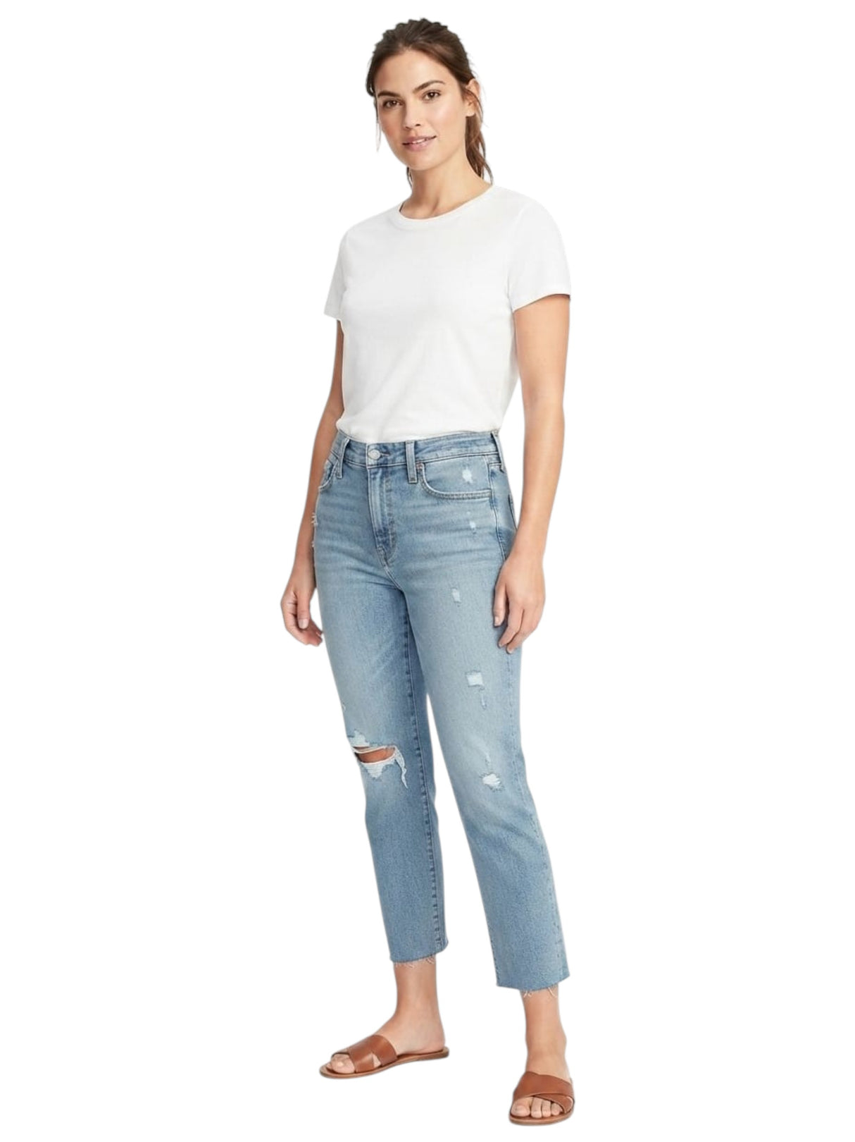 Image for Women's Ripped Jeans,Blue