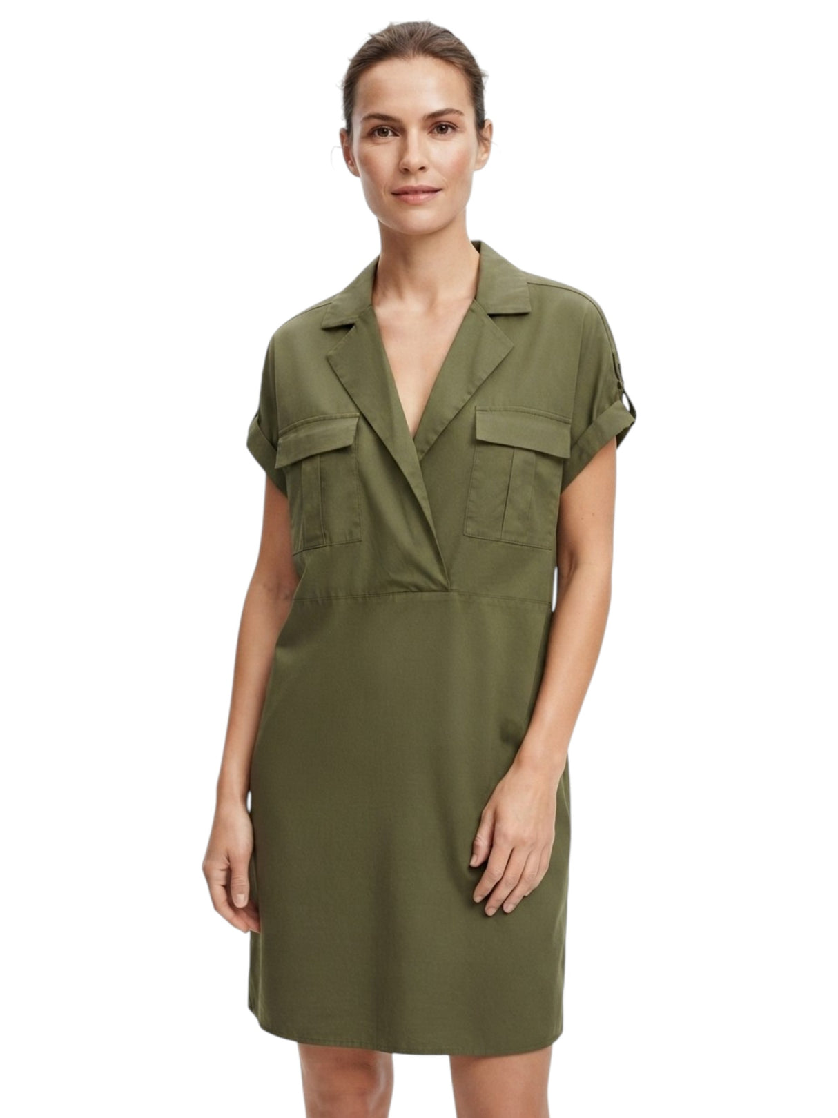 Image for Women's Plain Dress,Olive