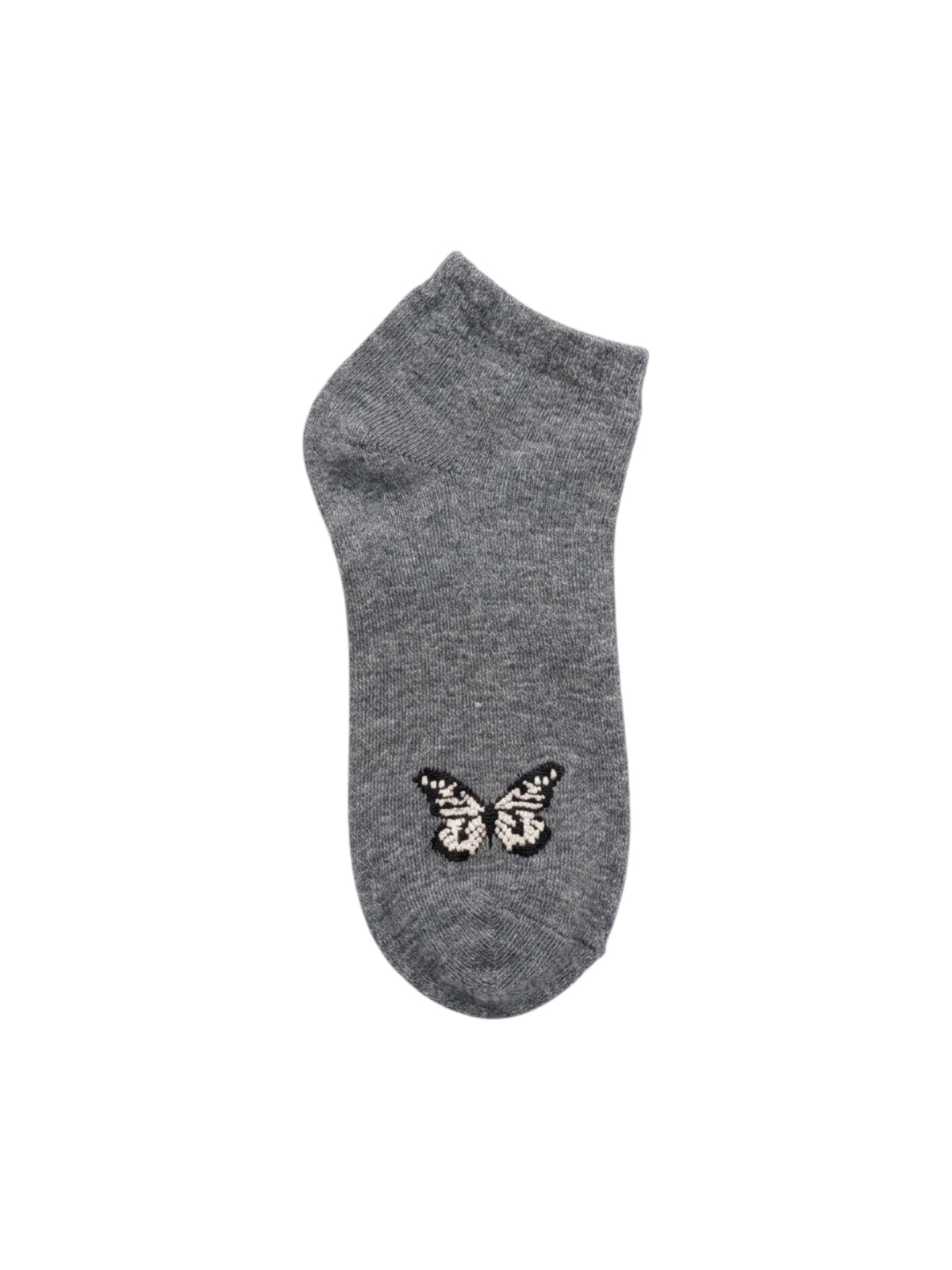 Image for Kids Girls 1 Pair Printed Ankle,Dark Grey