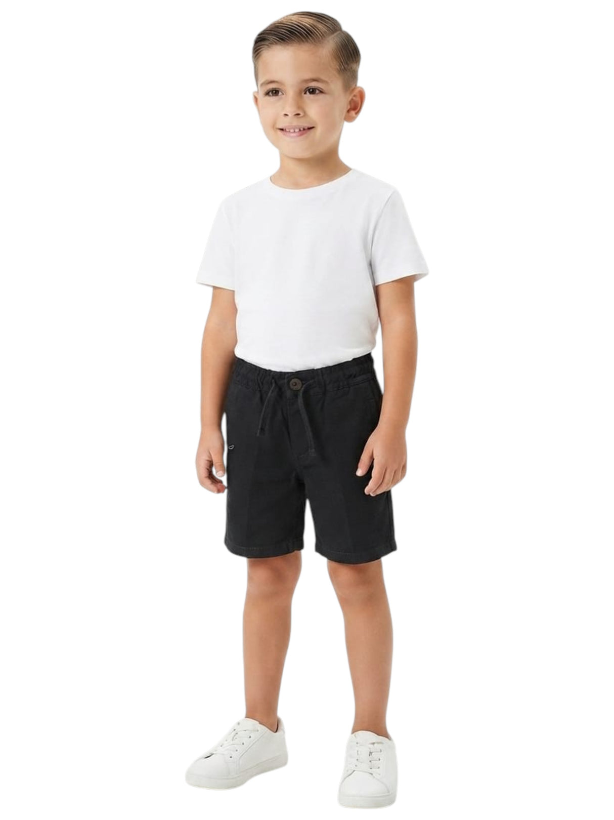 Image for Kids Boy's Plain Short,Dark Grey