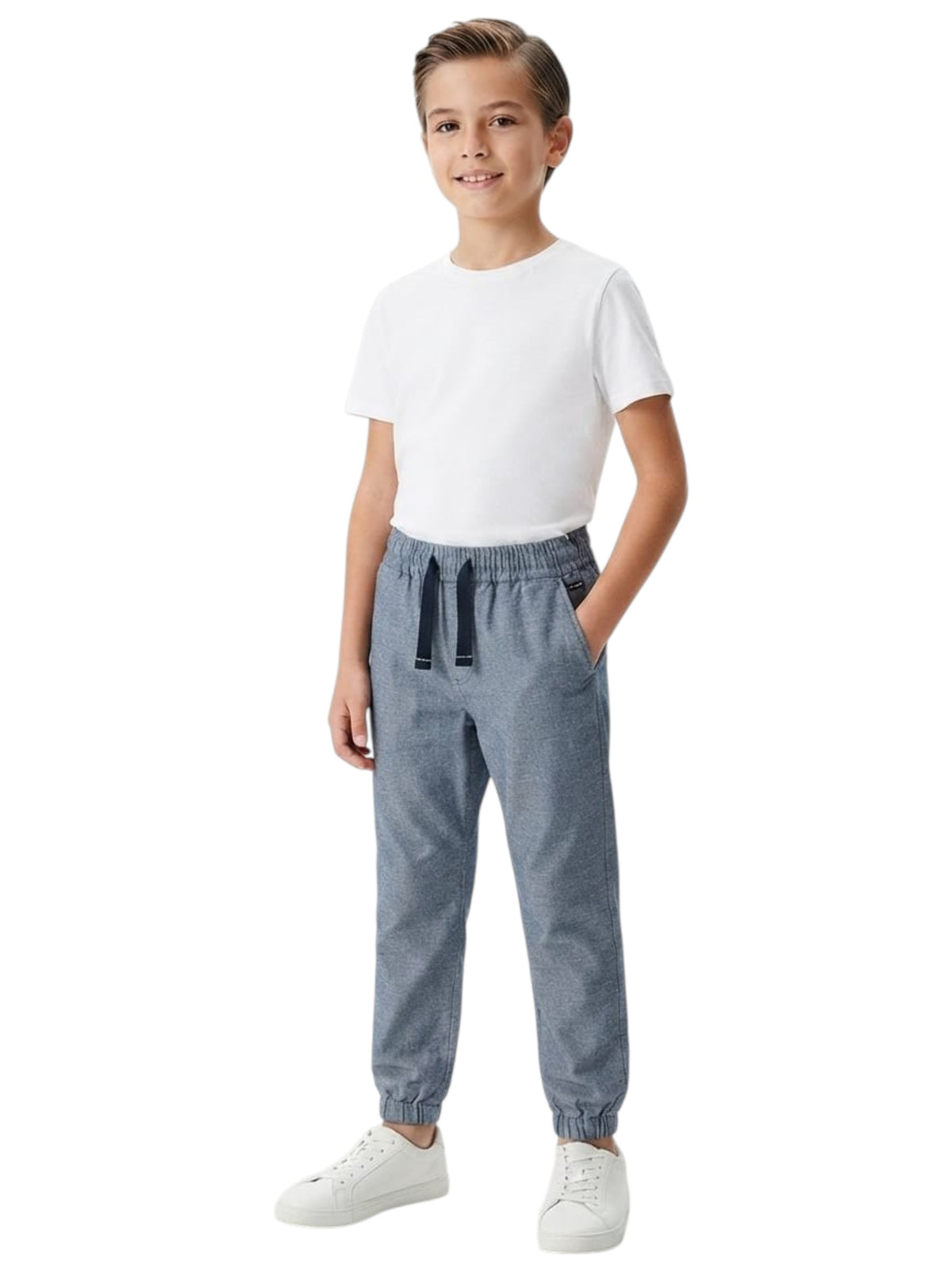 Image for Kids Boy's Plain Pants,Blue