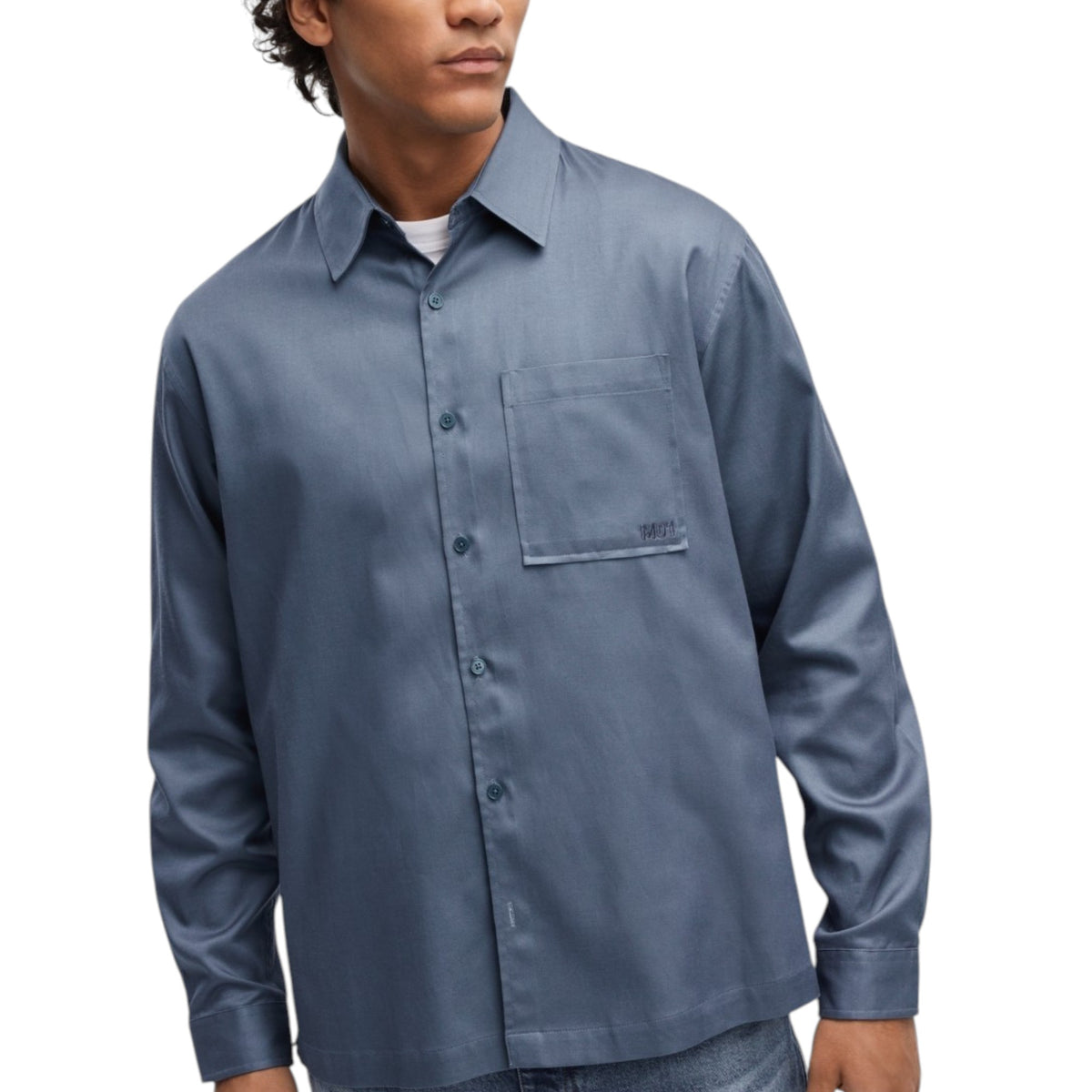 Men's Plain Solid Dress Shirt,Dusty Blue – All Brands Factory Outlet