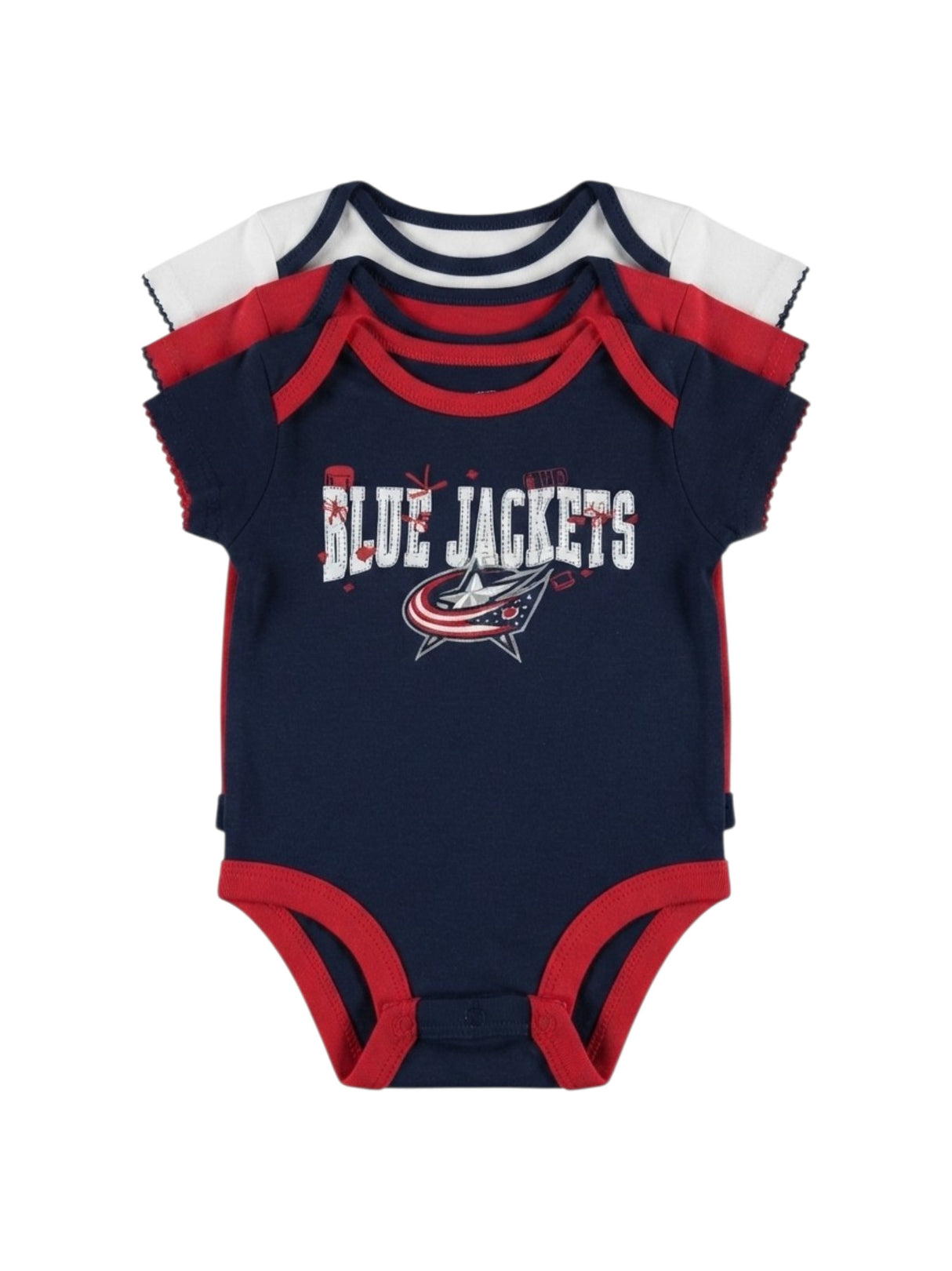 Image for Kids Girl's Printed Bodysuit Set 3Pieces,Multi