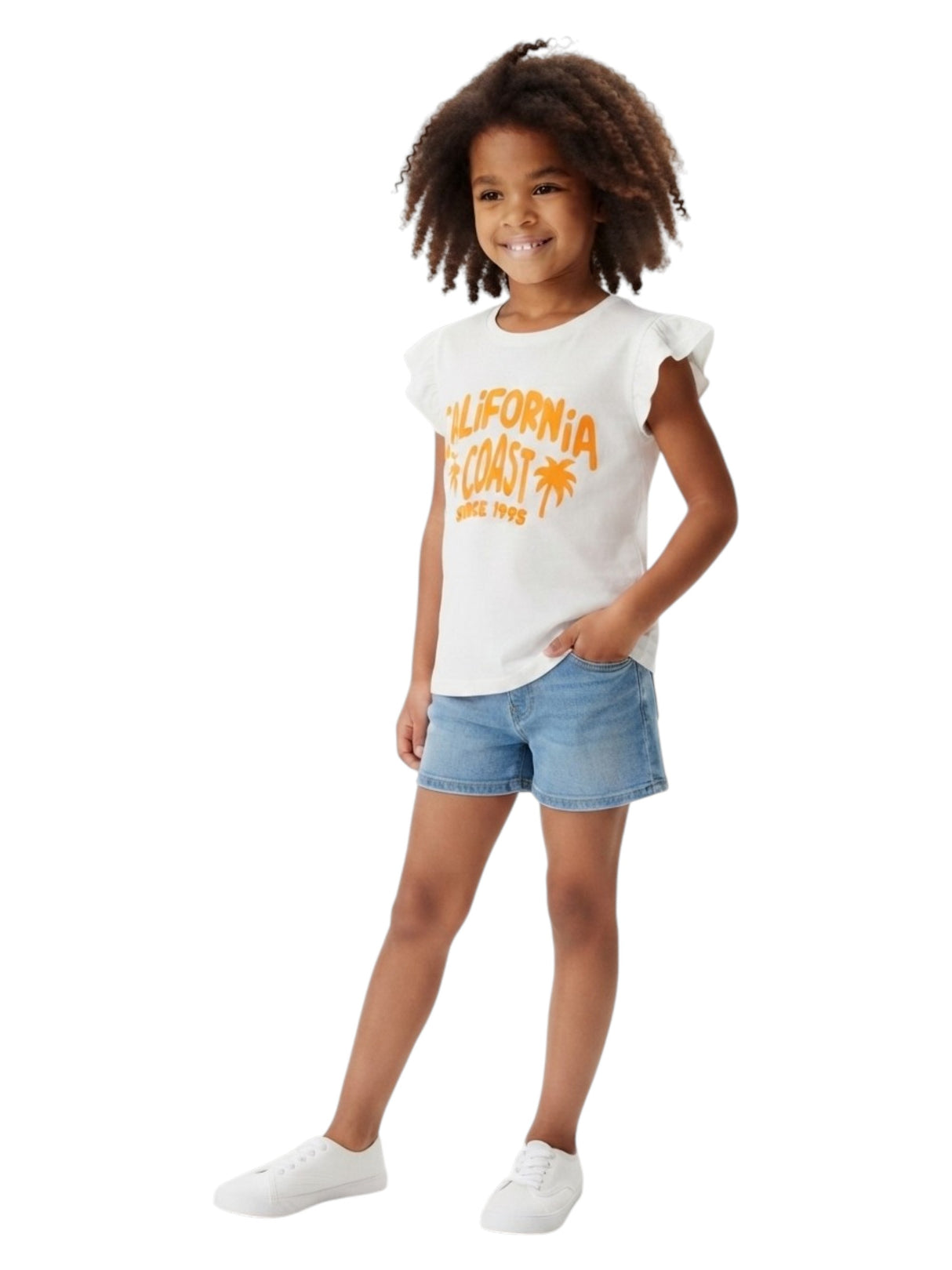 Image for Kids Girl's Printed Top,White