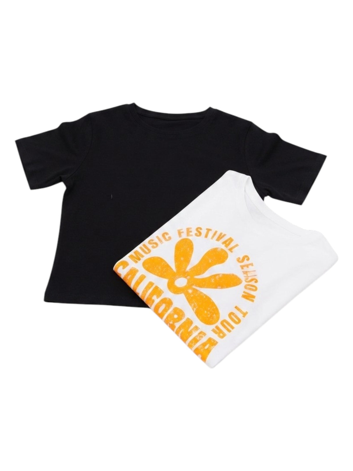 Image for Kids Girl's Printed Top Set 2Pieces,Black/White