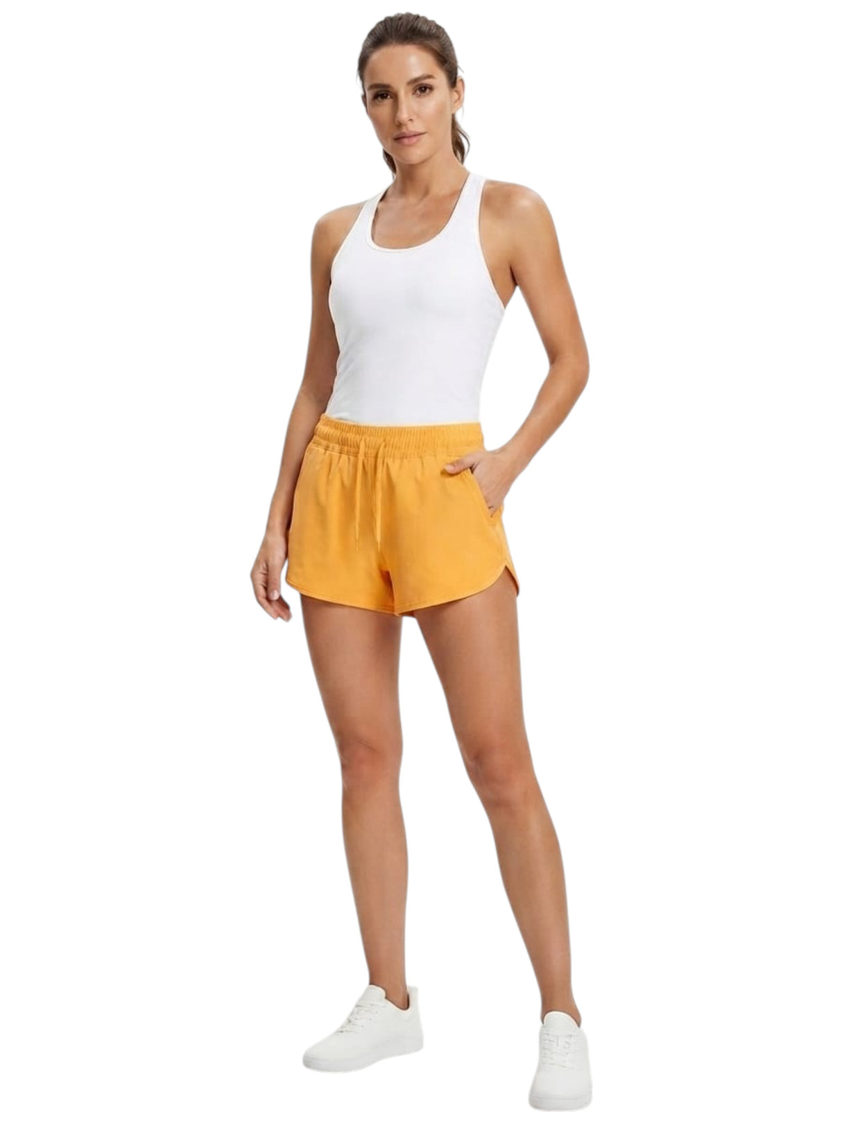 Image for Women's Plain Sport Short,Orange