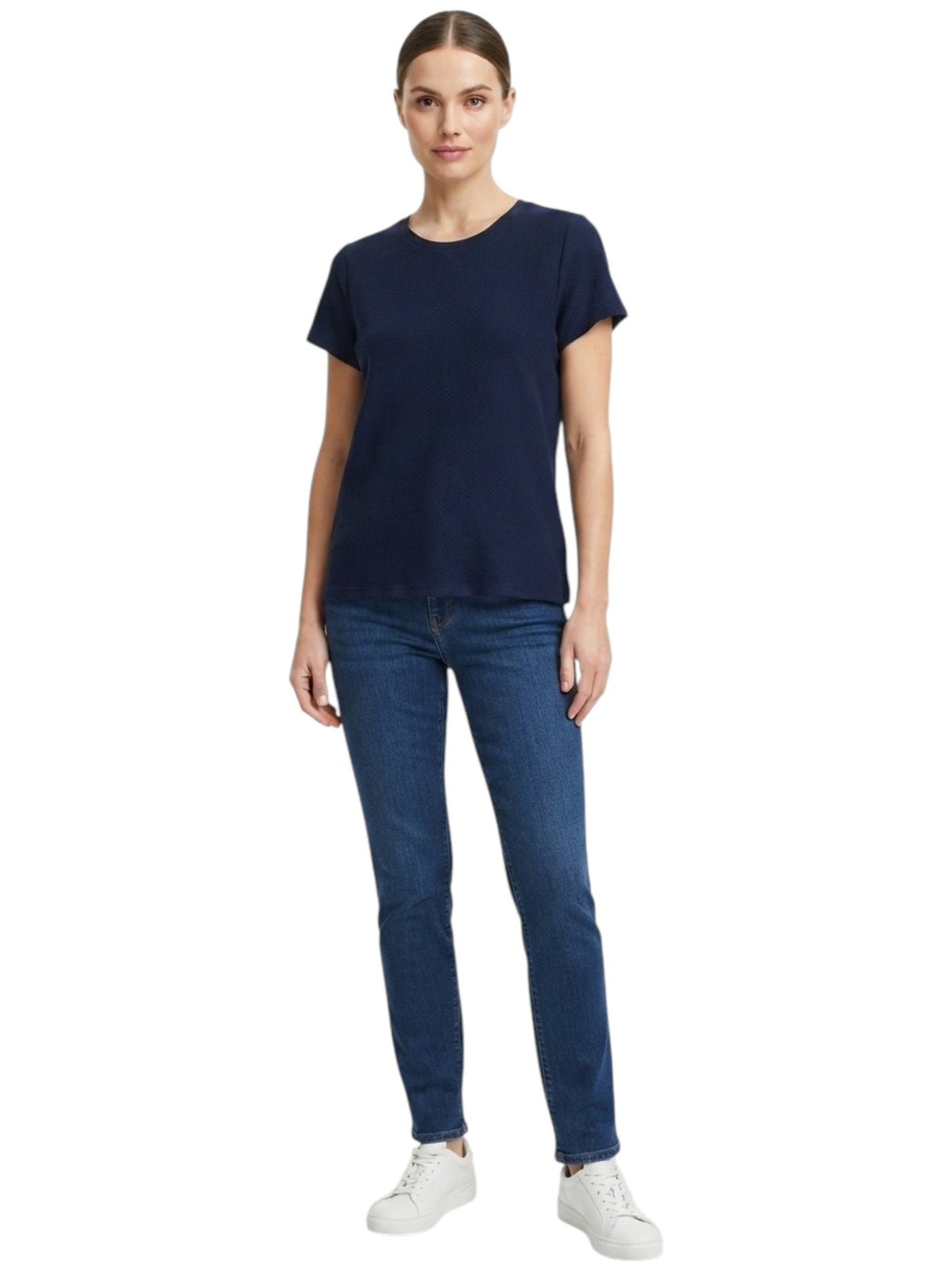 Image for Women's Textured Top,Navy