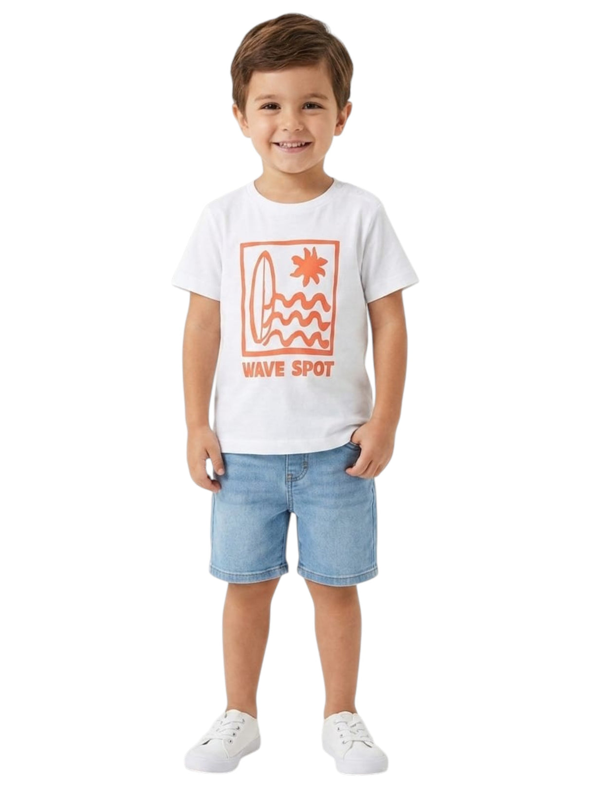 Image for Kids Boy's Printed Top,White