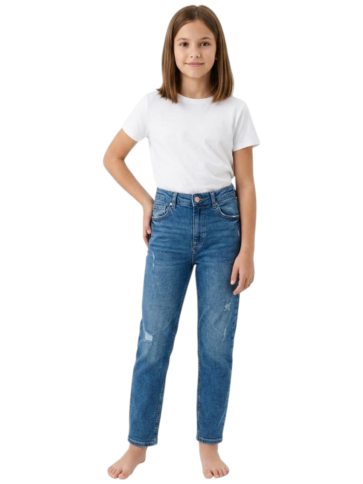 Image for Kids Girl's Plain Jeans,Blue