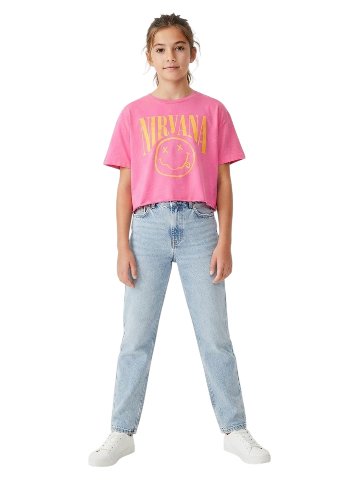 Image for Kids Girl's Printed Top,Hot Pink