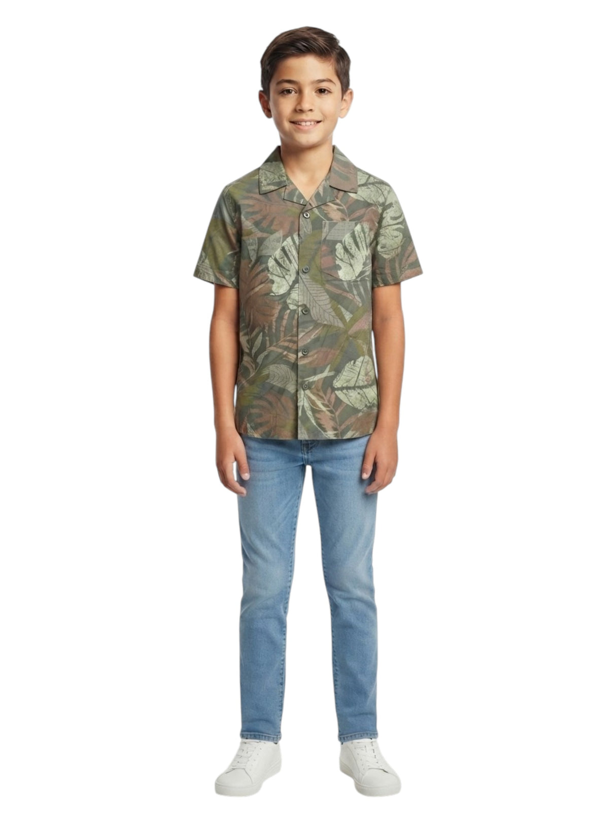Image for Kids Boy's Printed Dress Shirt,Multi
