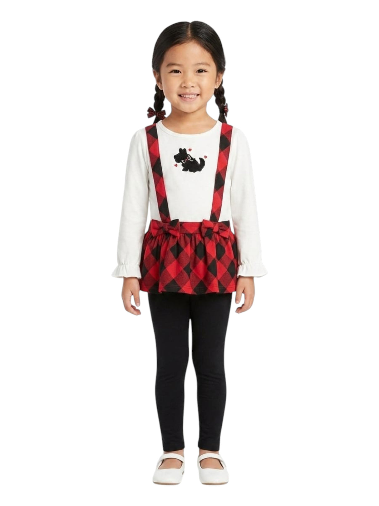 Image for Kids Girl's Printed Top,Red/White