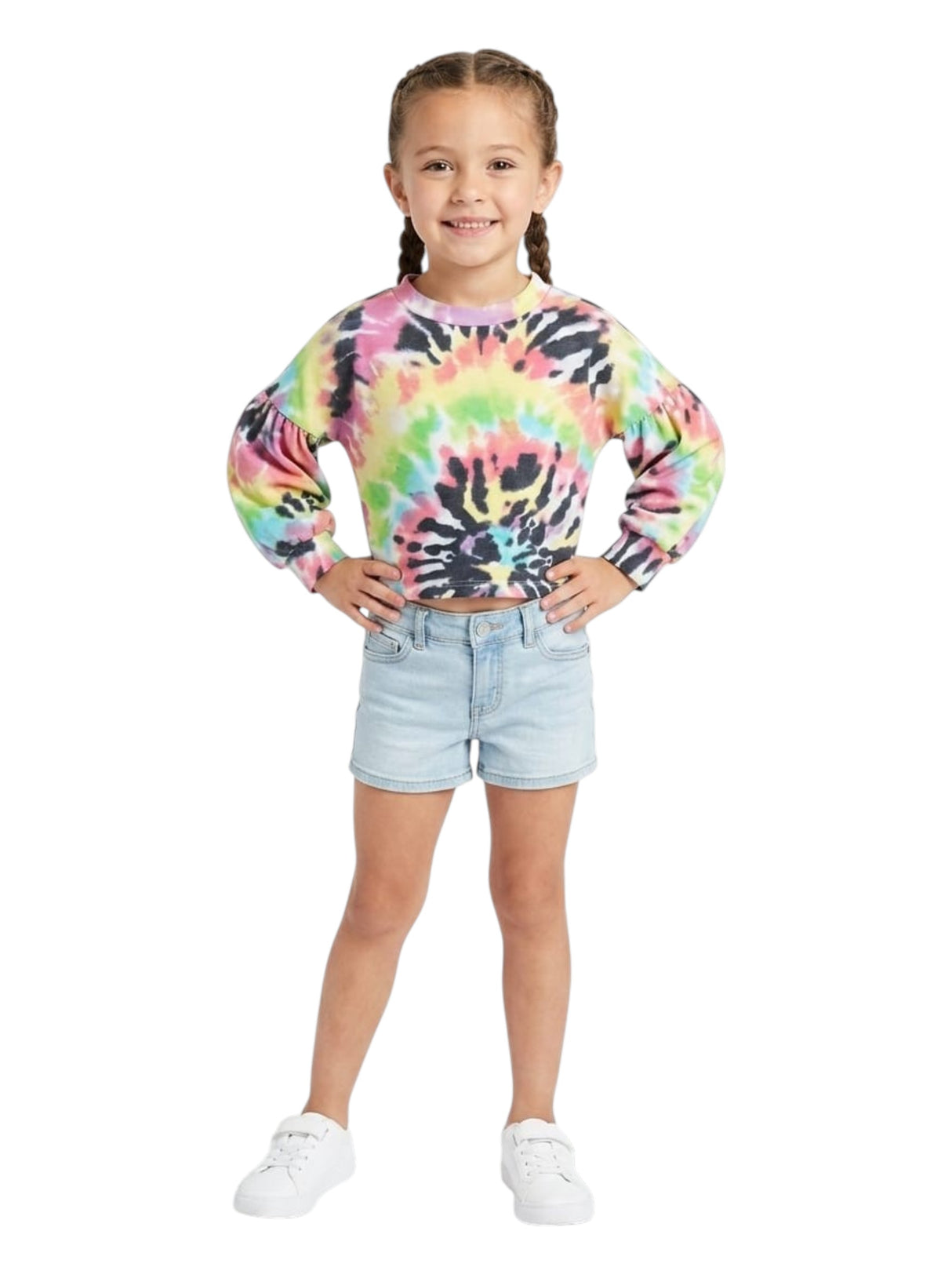 Image for Kids Girl's Colorblocked Top,Multi