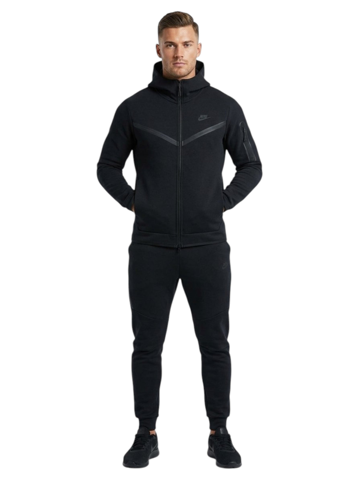 Image for Men's Plain Solid Jacket,Black