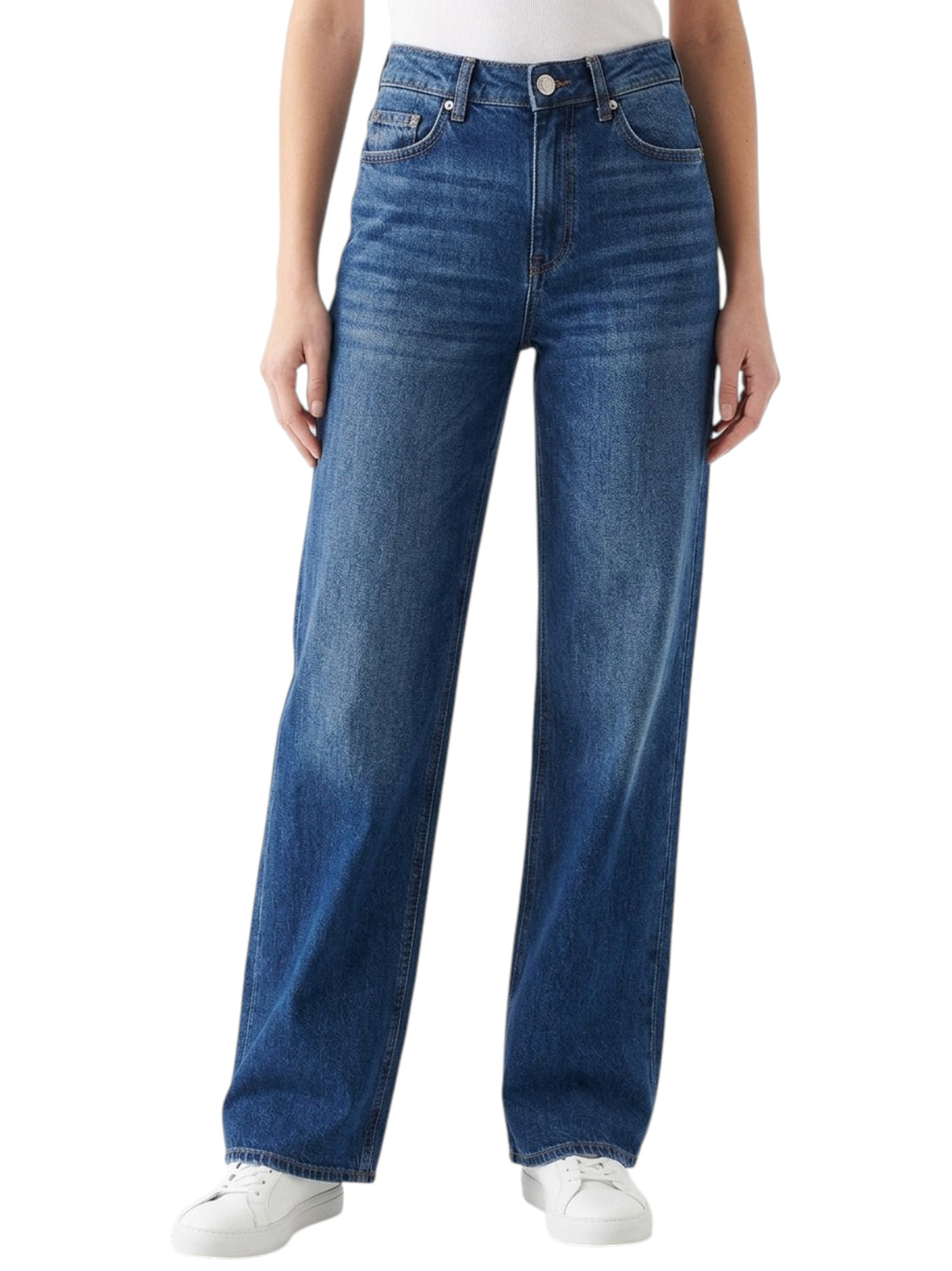 Image for Women's Washed Jeans,Blue
