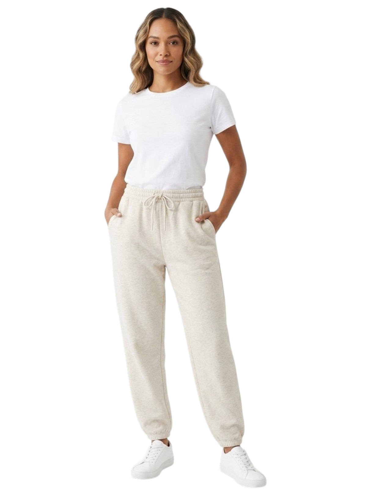 Image for Women's Plain Solid Pant,Light Grey