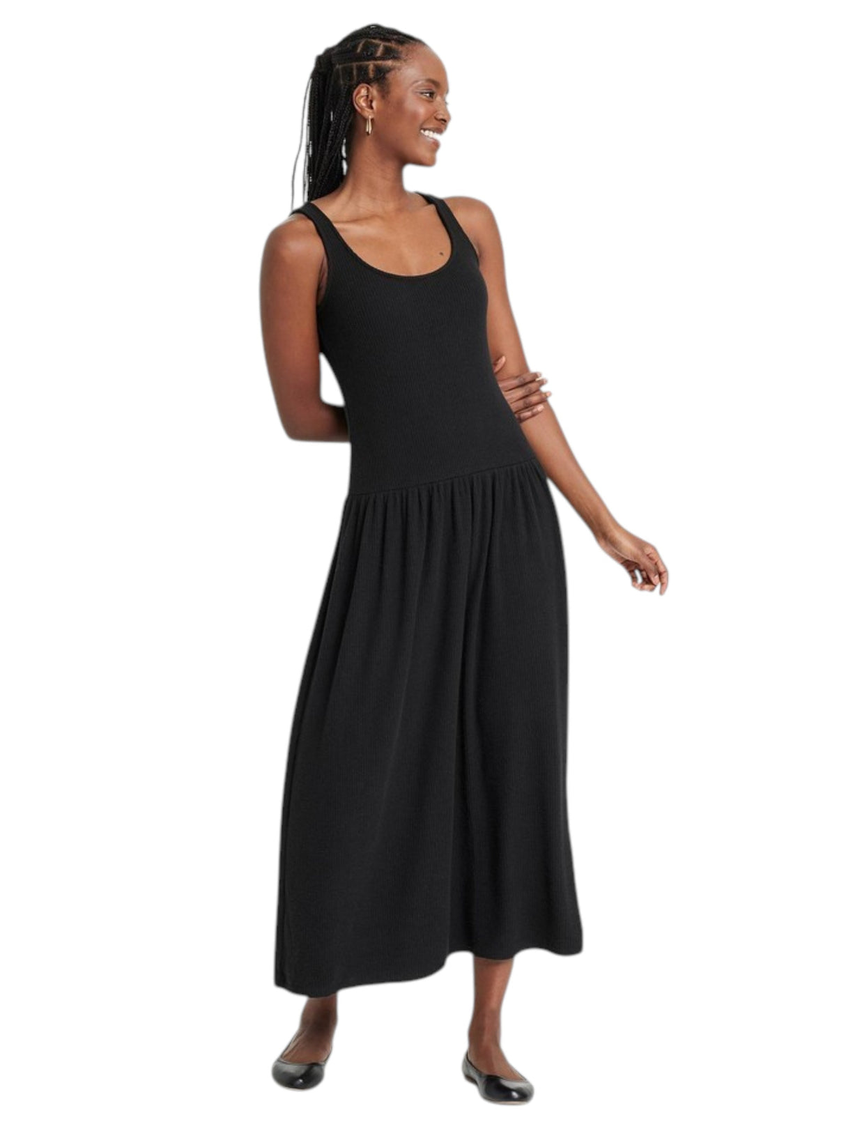 Image for Women's Ribbed Dress,Black