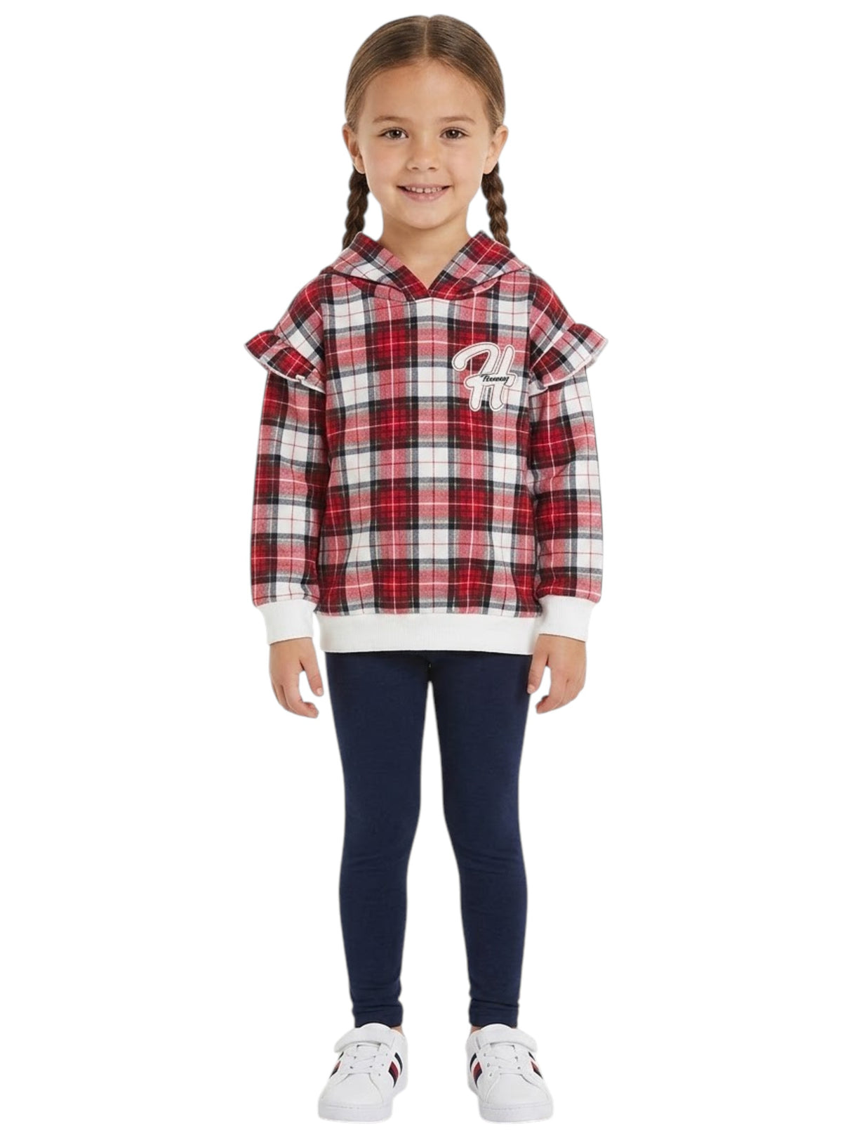 Image for Kids Girl's Plaid Hoodies,Multi