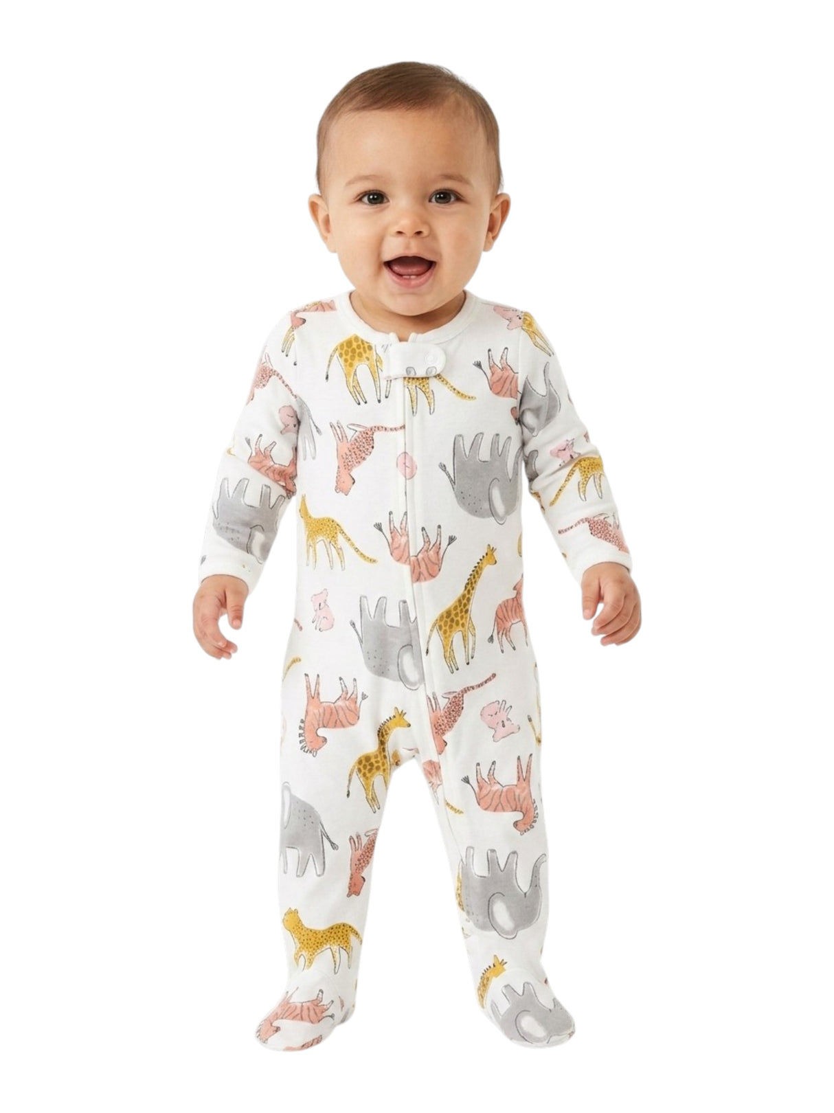 Image for Kids Boy's Graphic Printed Jumpsuit,White