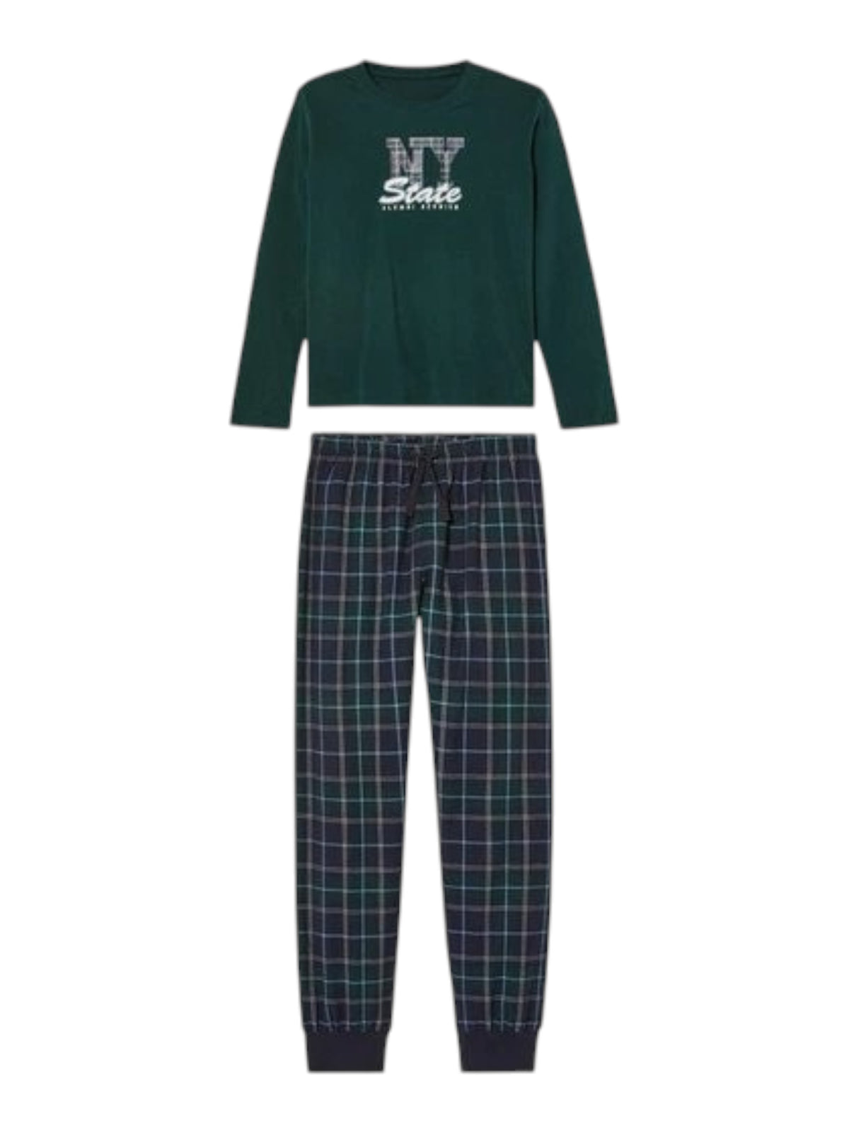 Image for Kids Boy's Printed Sleepwear Set 2 Pieces,Olive