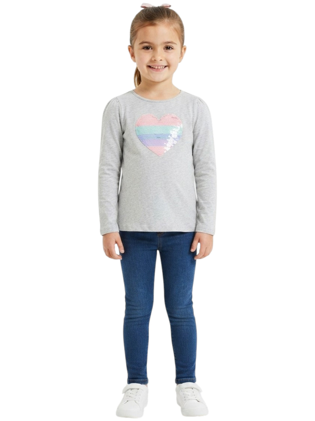 Image for Kids Girl's Squin Top,Grey