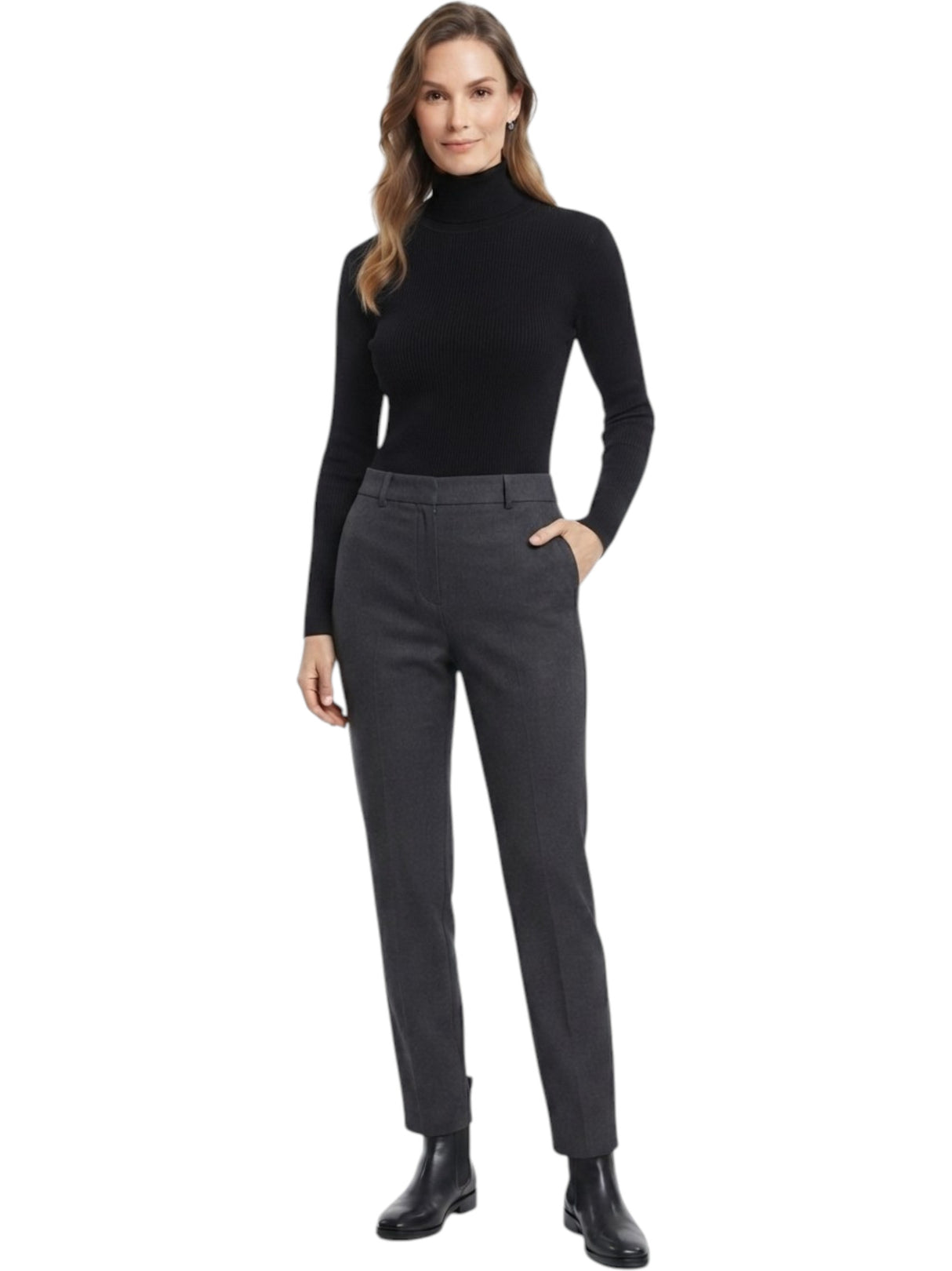 Image for Women's Ribbed Top,Black
