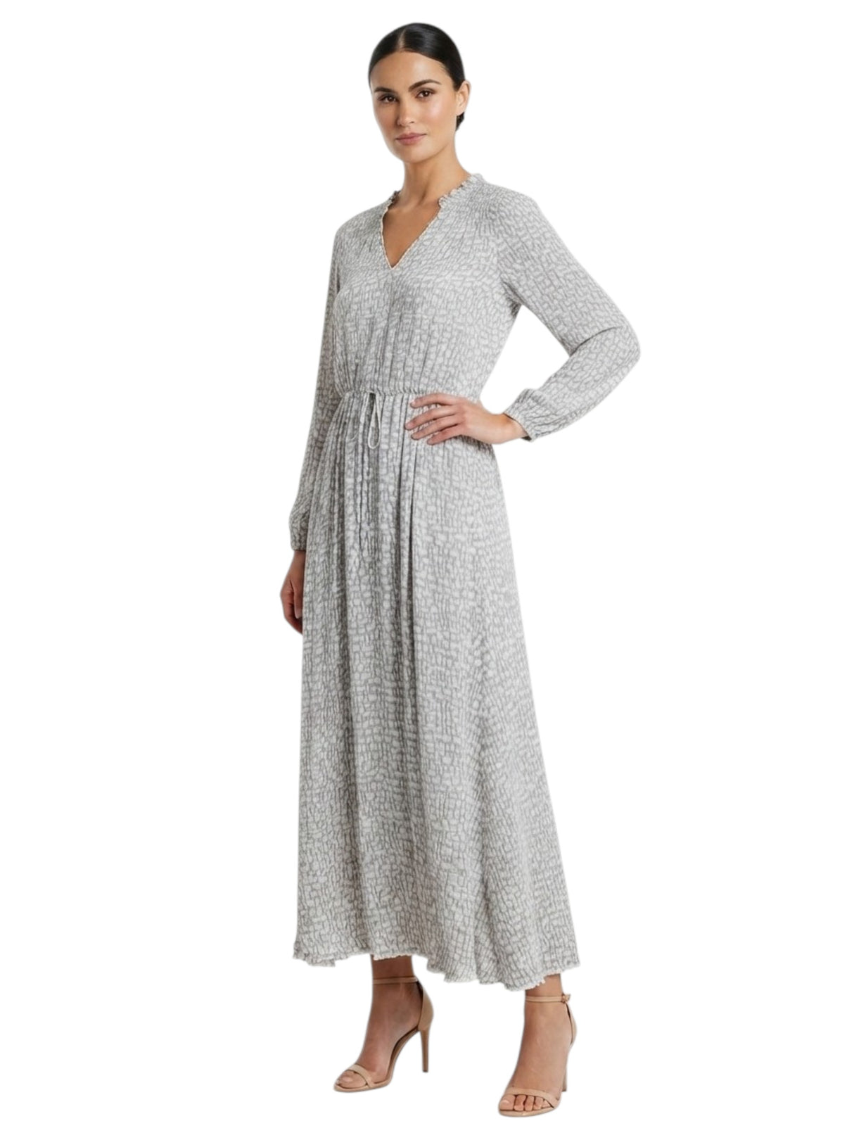 Image for Women's Printed Dress,Grey