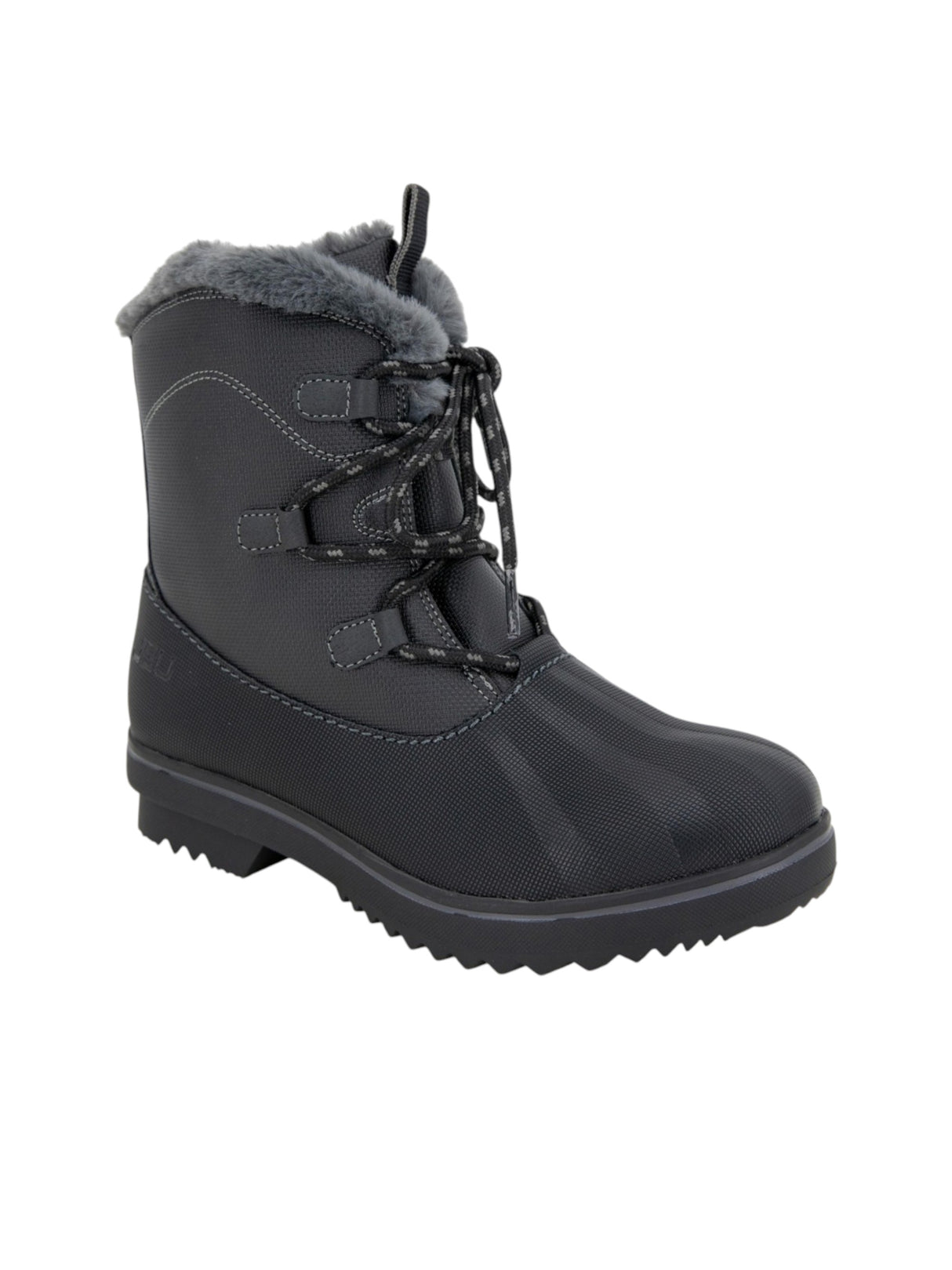 Image for Women's Plain Brisky Winter Ankle Boots With Faux Fur Inside,Black
