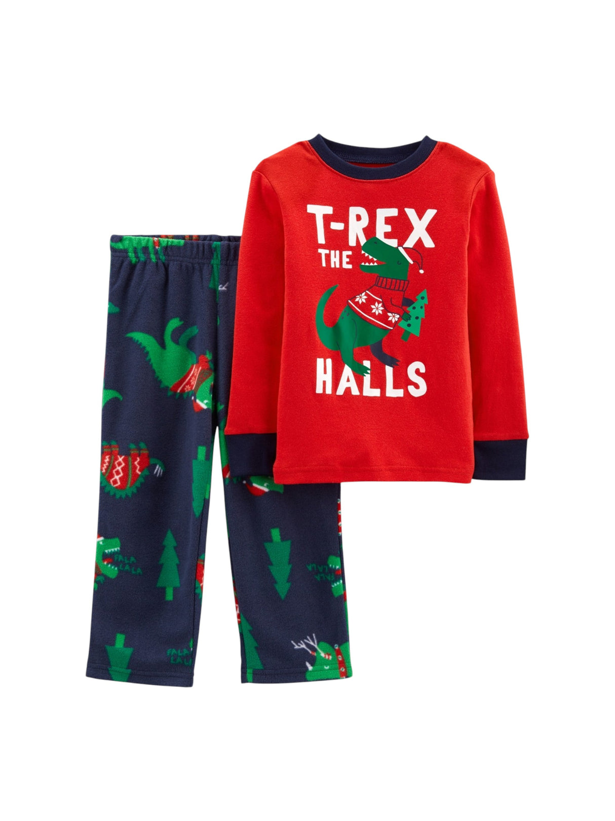 Image for Kids Boy's Printed Sleepwear Set 2 Pieces,Red