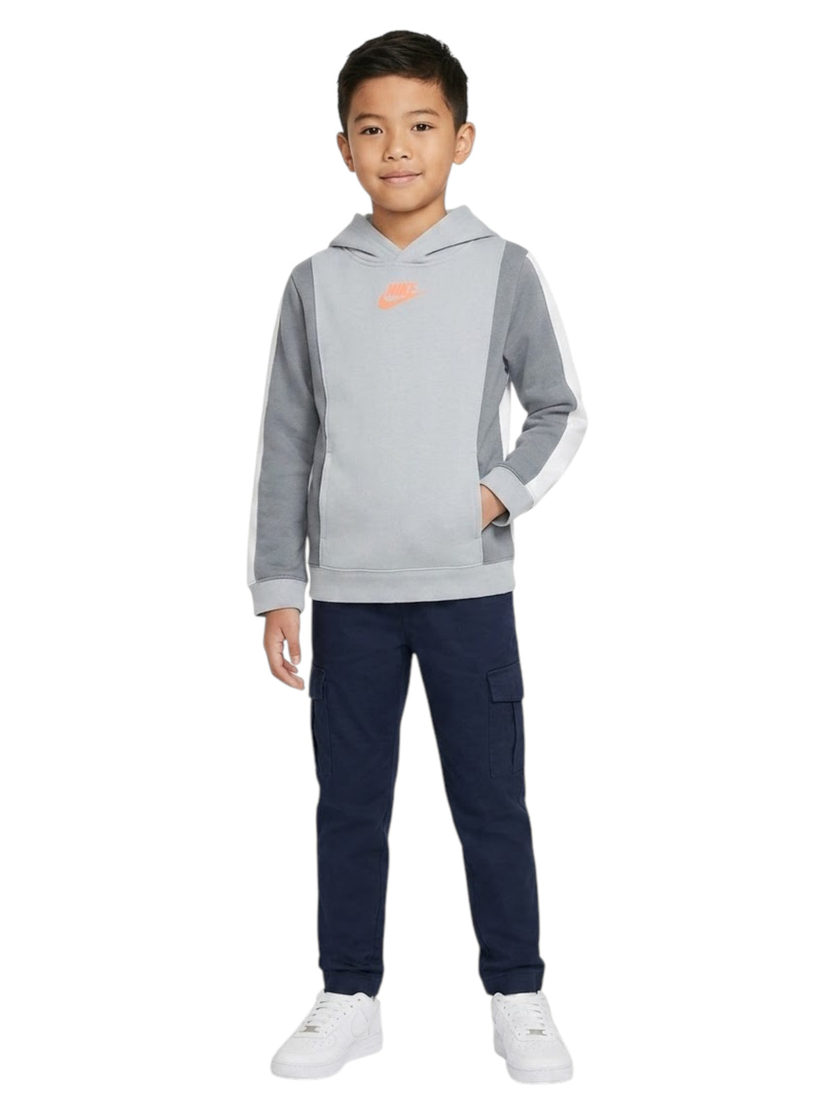 Image for Kids Boy's Color Blocked Hoodies,Grey