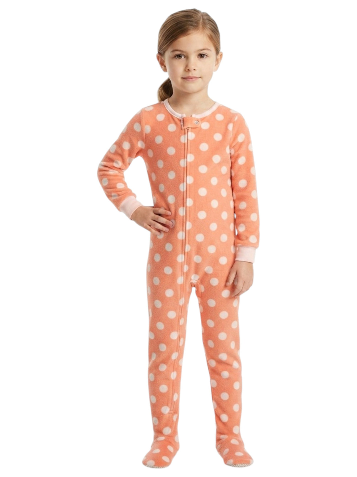 Image for Kids Girl's Printed Jumpsuit,Coral
