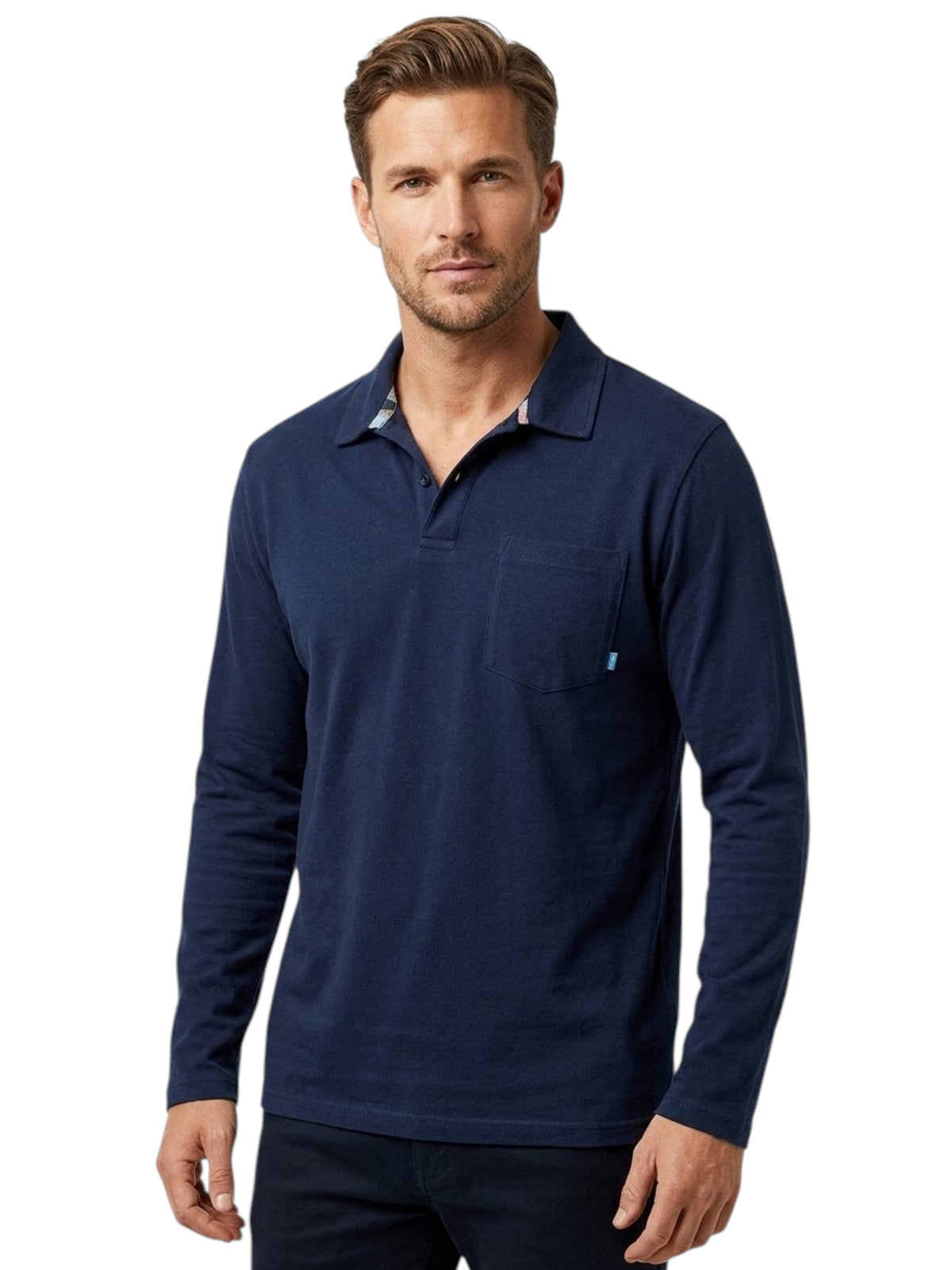 Image for Men's Plain Solid Top,Navy