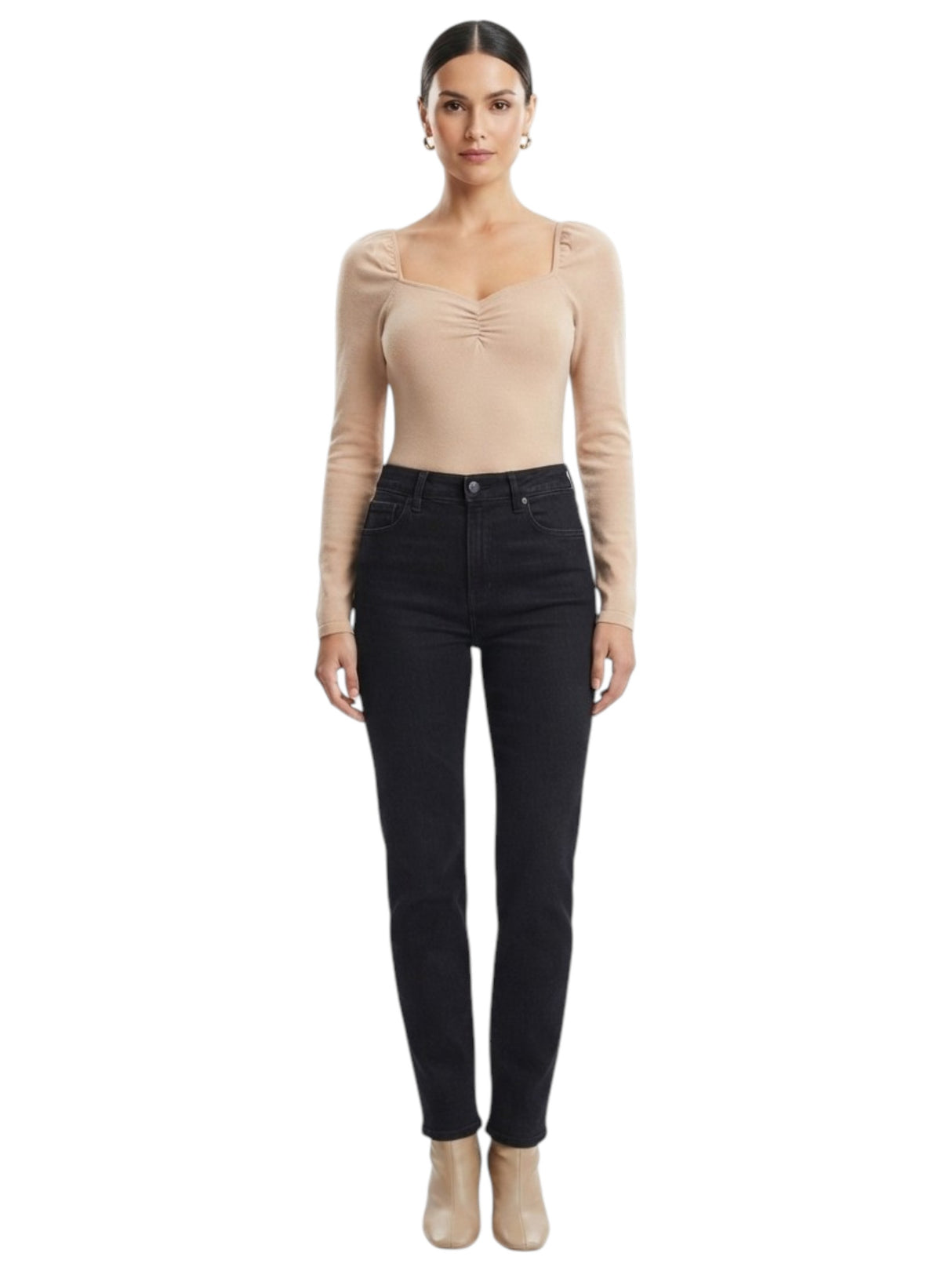 Image for Women's Plain Top,Beige