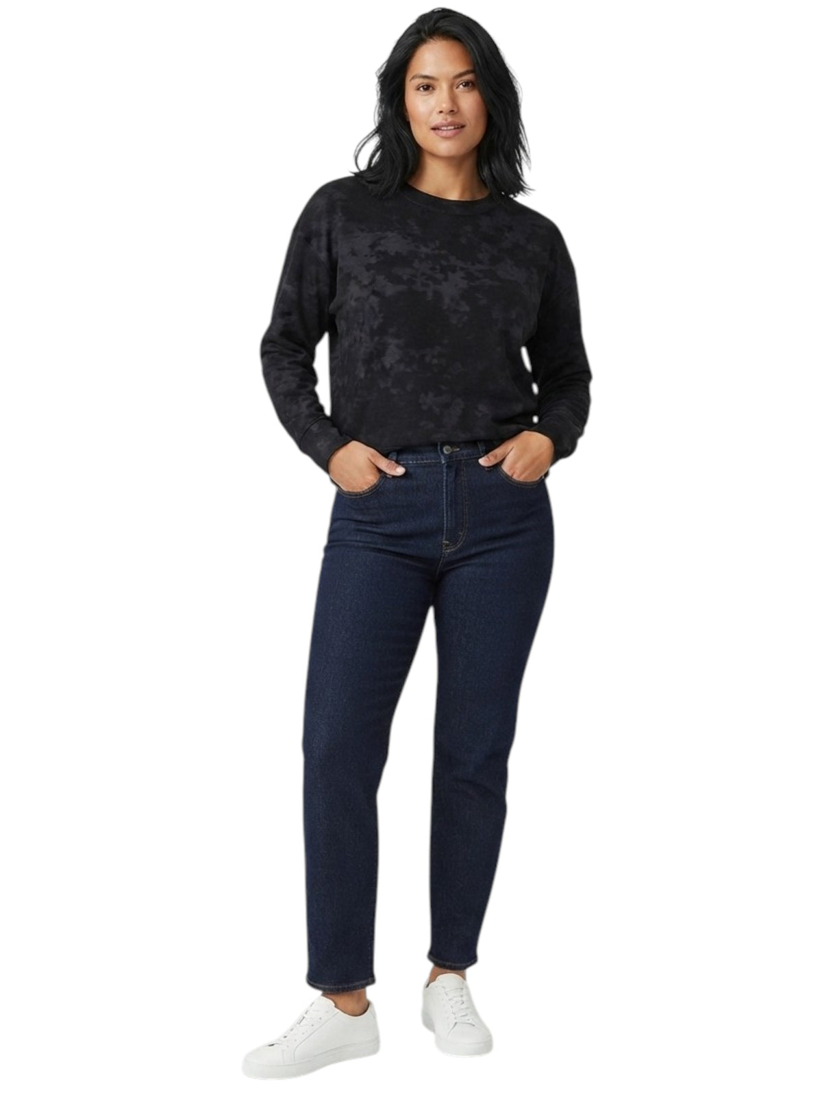 Image for Women's Printed Top,Black