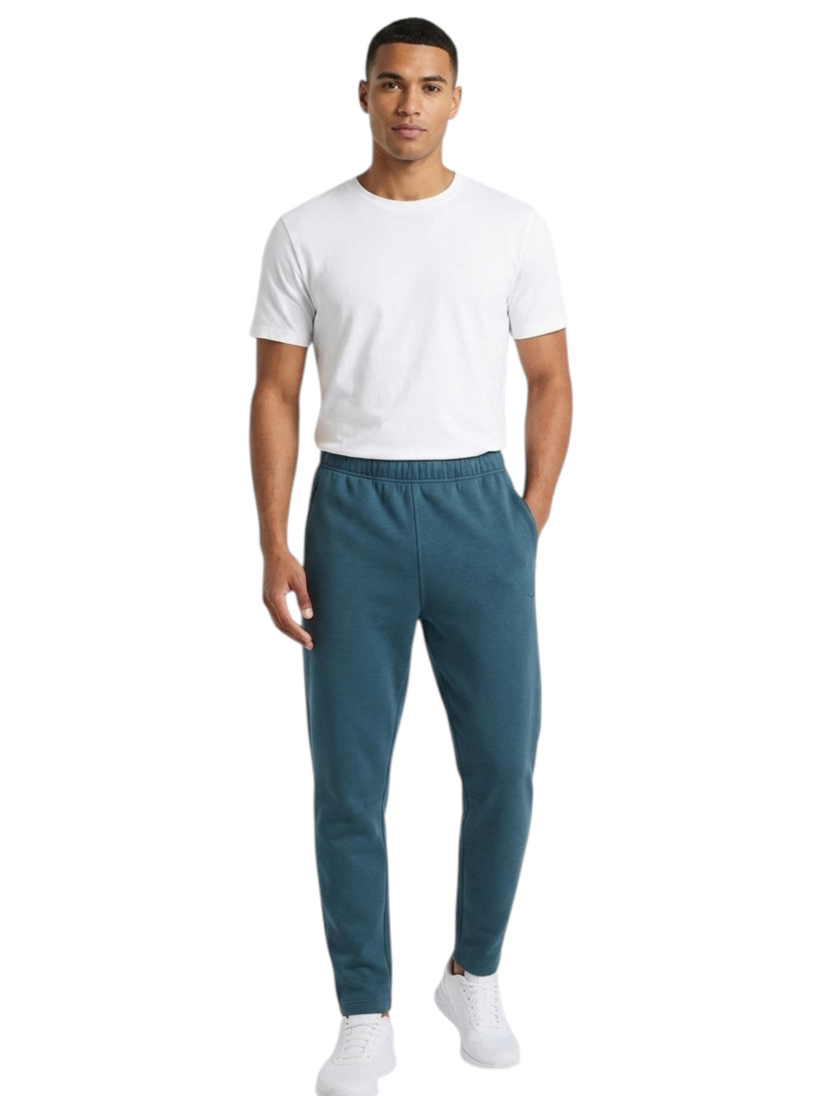 Image for Men's Plain Solid Pant,Dark Turquoise