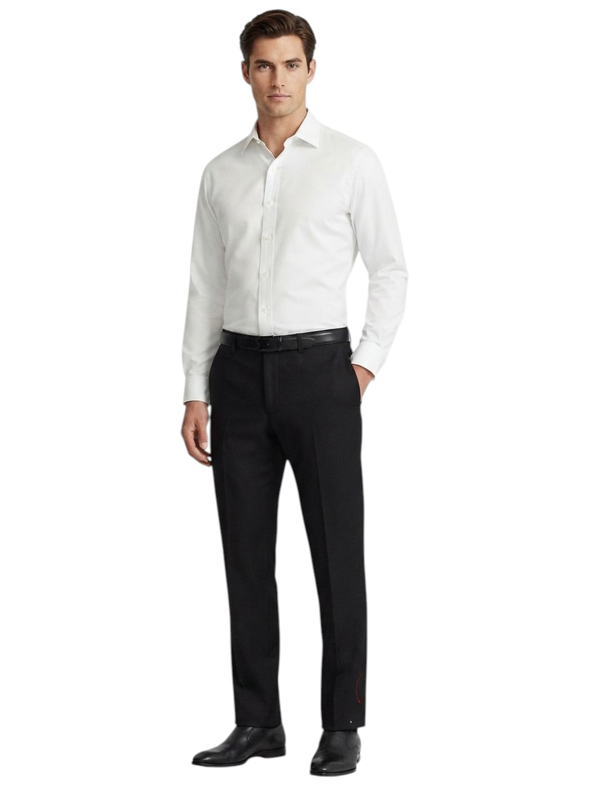 Image for Men's Textured Classic Pants,Black