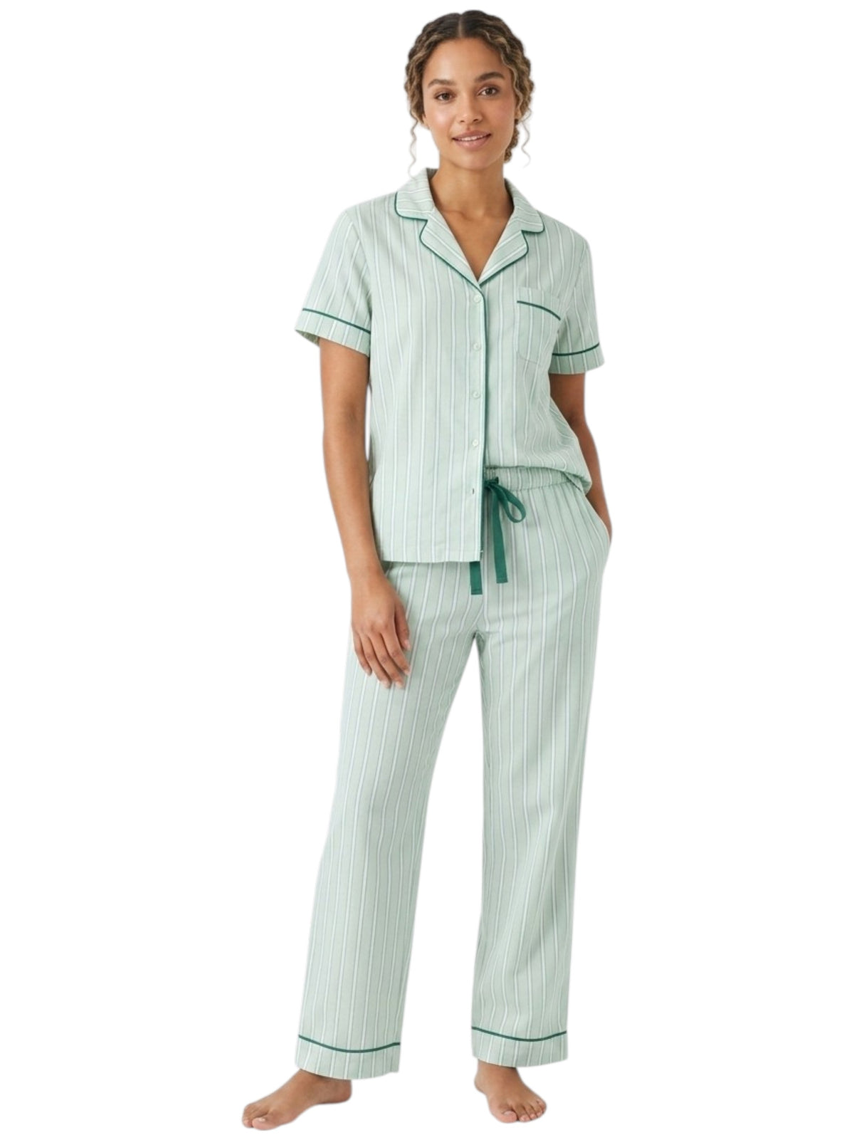 Image for Women's Printed Sleepwear Pants,Mint Green